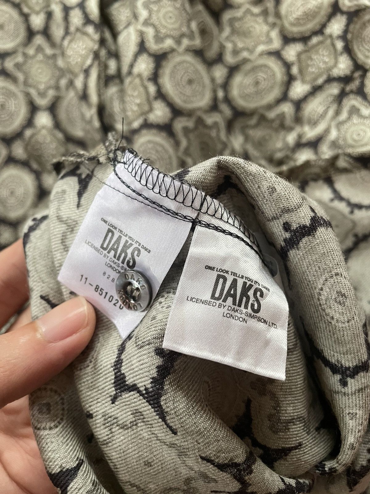 DAKS Vintage Daks London Paisley Psychedelic Shirt Size M / US 6-8 / IT 42-44 - 5 Thumbnail