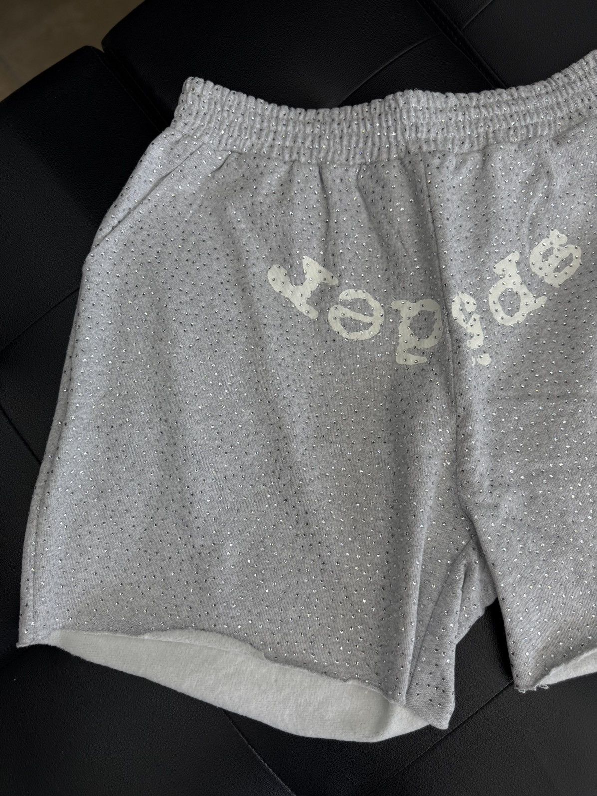 Sp5der Sp5der VVS Rhinestone Cotton Shorts Size (XL) NEW Size US 34 / EU 50 - 1 Thumbnail