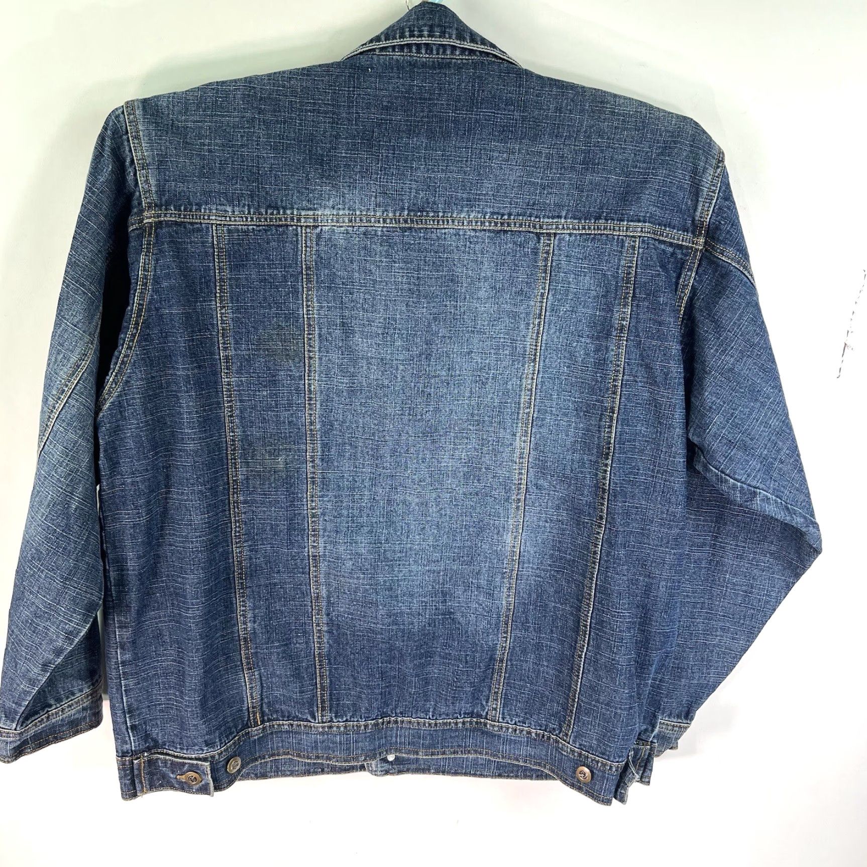 Vintage CULTURE Denim Jean Jacket Men's 2XL Button Up Blue 100% Cotton Casual Cowboy Size US 39 - 7 Thumbnail
