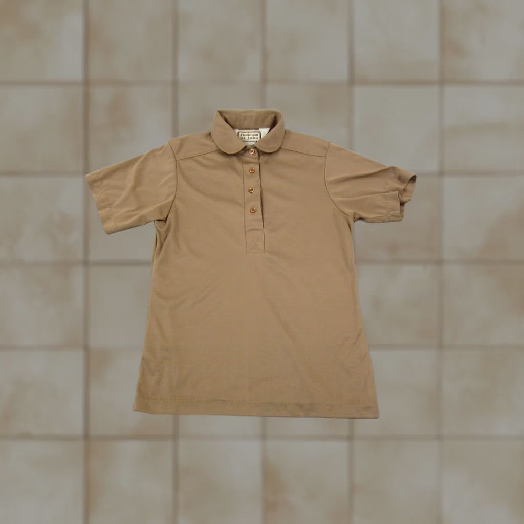 Vintage Andrew St. John Polo Shirt Teens Small Brown Girls Golf Performance Shirt Size S / US 4 / IT 40 - 1 Thumbnail
