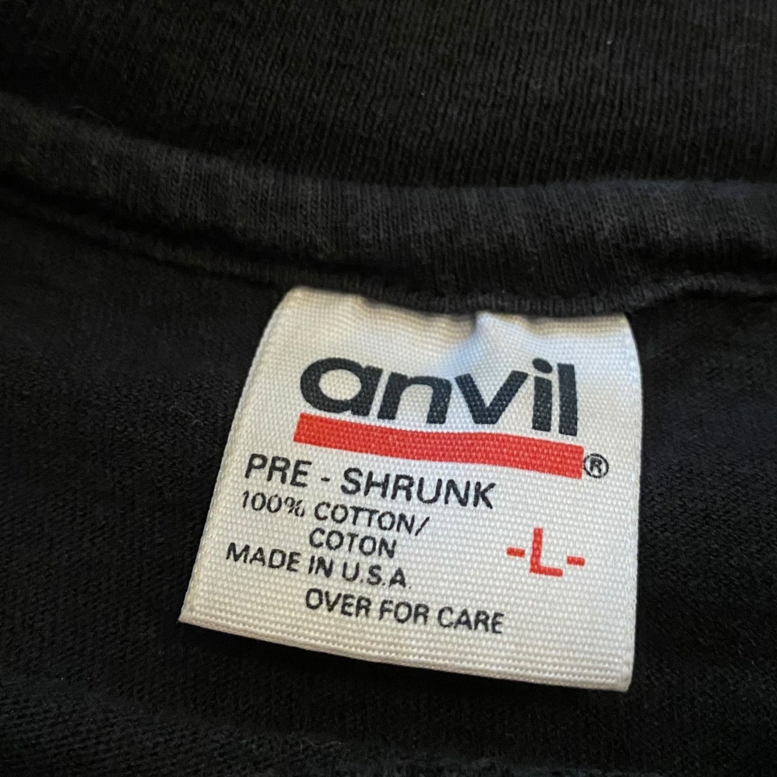 Anvil × Vintage Vintage Ice Cream Man From Hell Skull Flames Biker T Shirt Size US L / EU 52-54 / 3 - 3 Thumbnail