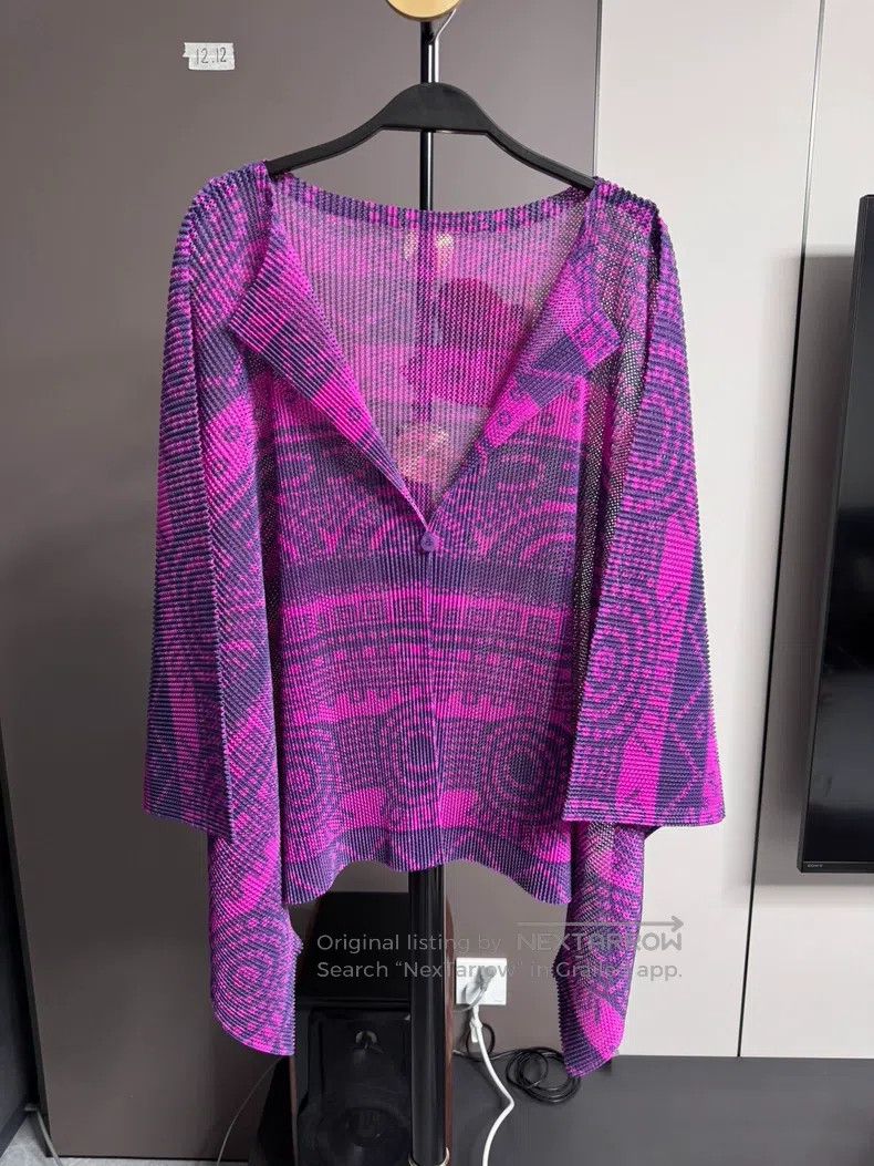 Issey Miyake Issey Miyake Tatami Shawl Cardigan Size L / US 10 / IT 46 - 1 Thumbnail