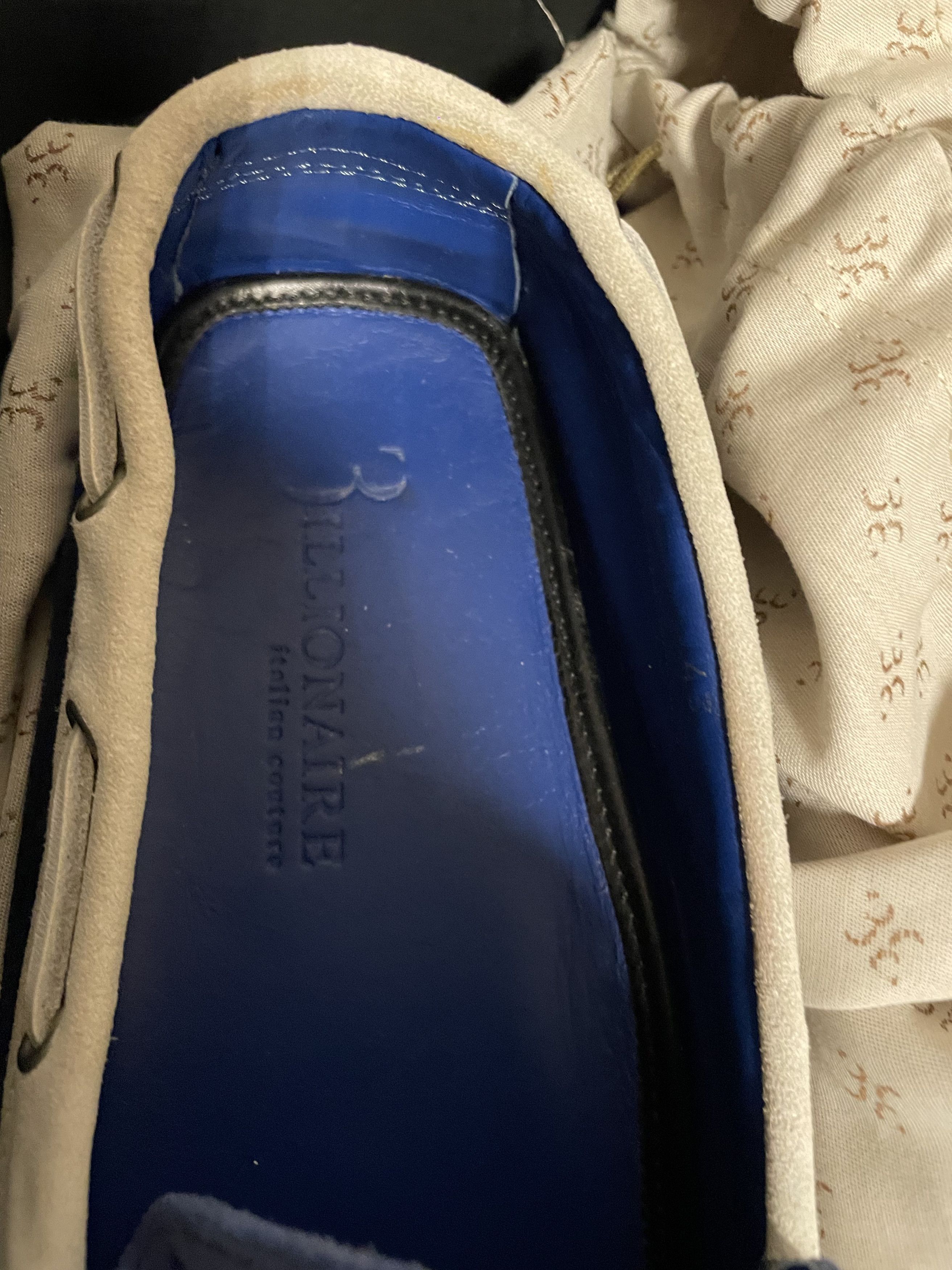 Billionaire Couture Billionaire Blue Suede Loafers 41 Size US 8 / EU 41 - 5 Thumbnail