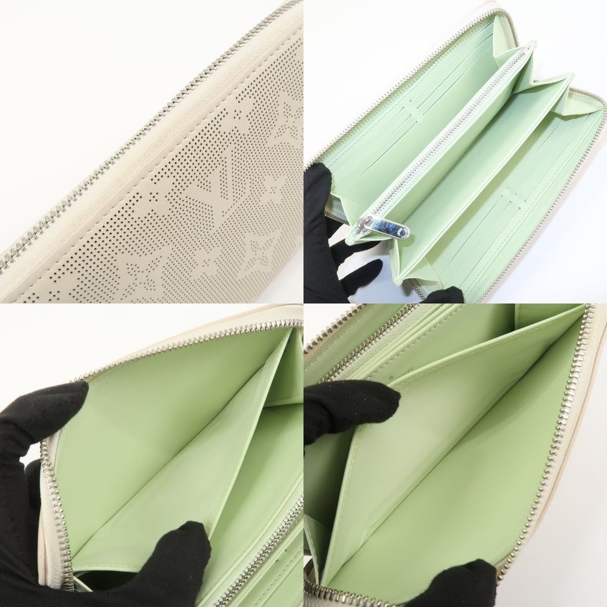 Louis Vuitton Louis Vuitton Mahina Reverse Round Zippy Wallet Calfskin Size ONE SIZE - 6 Thumbnail