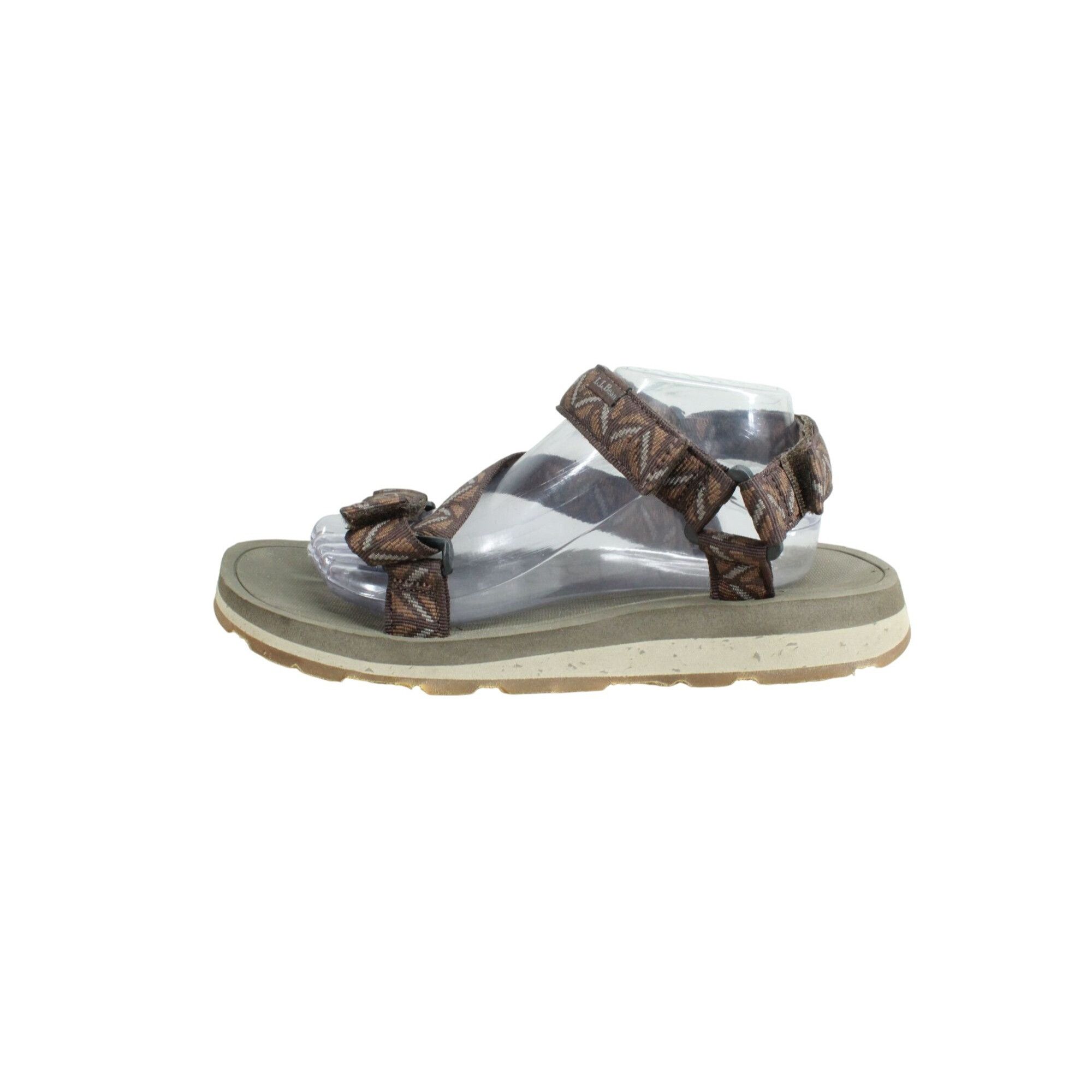 L.L. Bean LL Bean Brown Nylon Hook Loop Outdoor Sandals Size US 11 / EU 44 - 1 Thumbnail