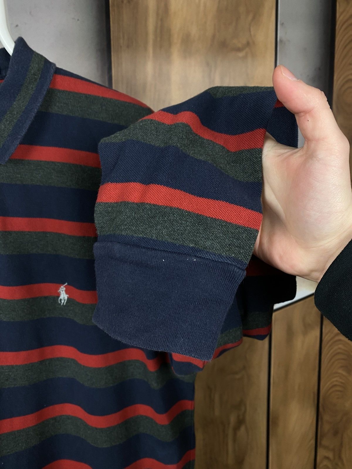 Polo Ralph Lauren 🎠Vintage 90s Polo Swetshirt Polo Ralph Lauren Striped Pony🎠 Size US XL / EU 56 / 4 - 8 Thumbnail