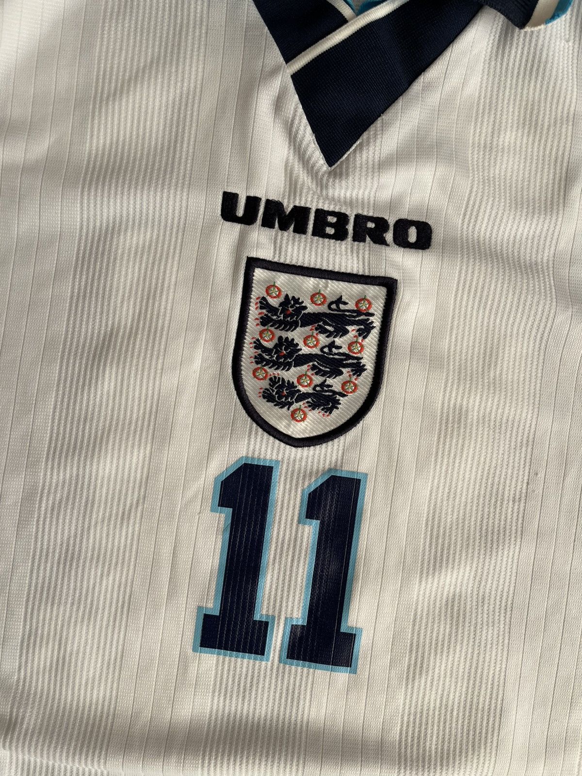 Umbro England Umbro Home 1995/1996 #11 Darren Anderton Jersey Size US XL / EU 56 / 4 - 2 Thumbnail