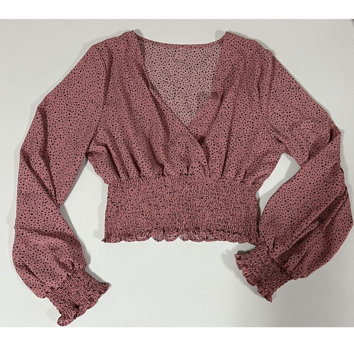 Japanese Brand Pink Mauve Leopard Cheetah Print Shirt Top Blouse Size L 🖤 Size L / US 10 / IT 46 - 2 Thumbnail