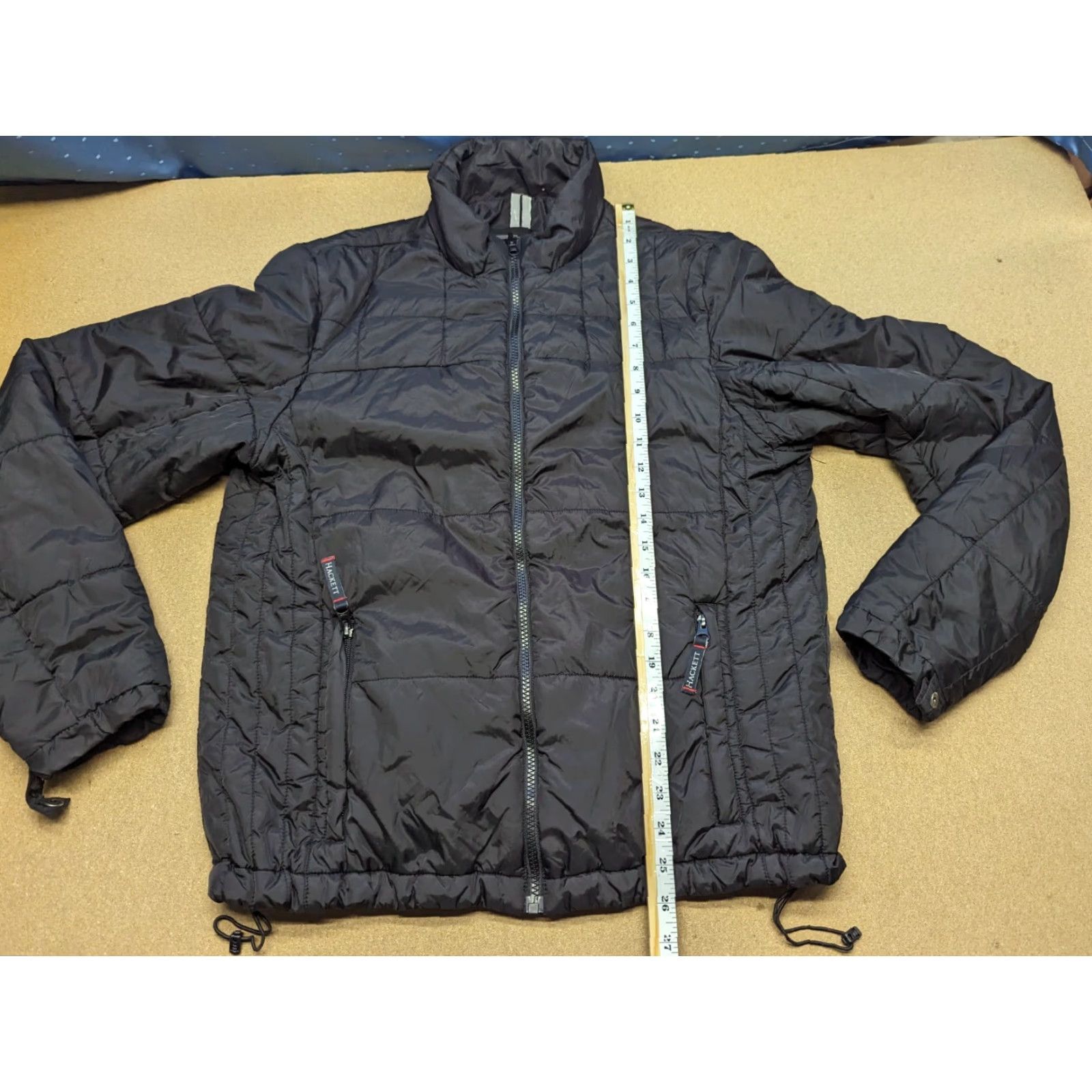 Hackett HACKETT Aston Martin Racing Mens Jacket L Full Zip Black Pockets Size US L / EU 52-54 / 3 - 5 Thumbnail