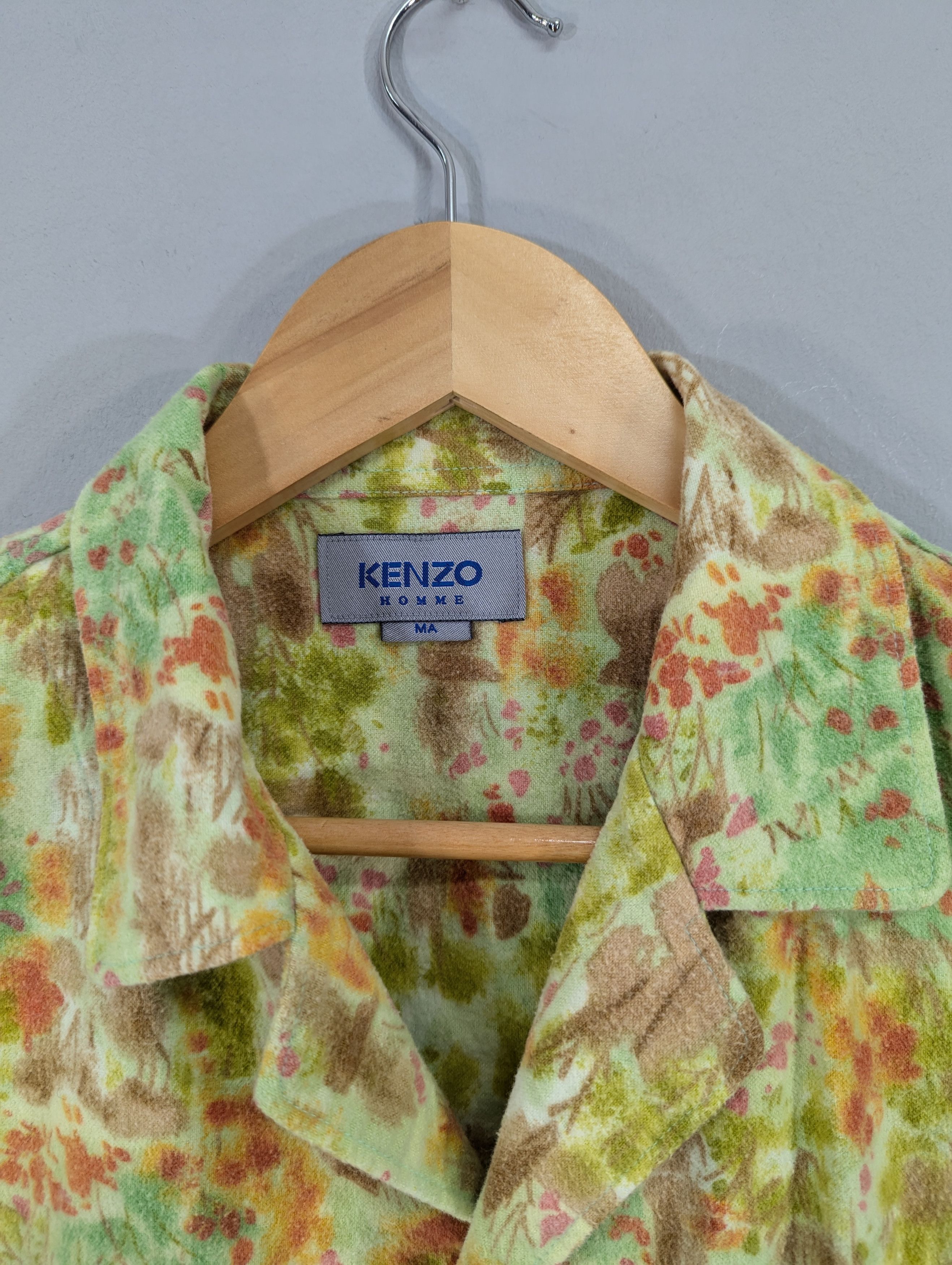 Kenzo Vintage Kenzo Homme Button Ups Printed Jacket Size US M / EU 48-50 / 2 - 7 Thumbnail