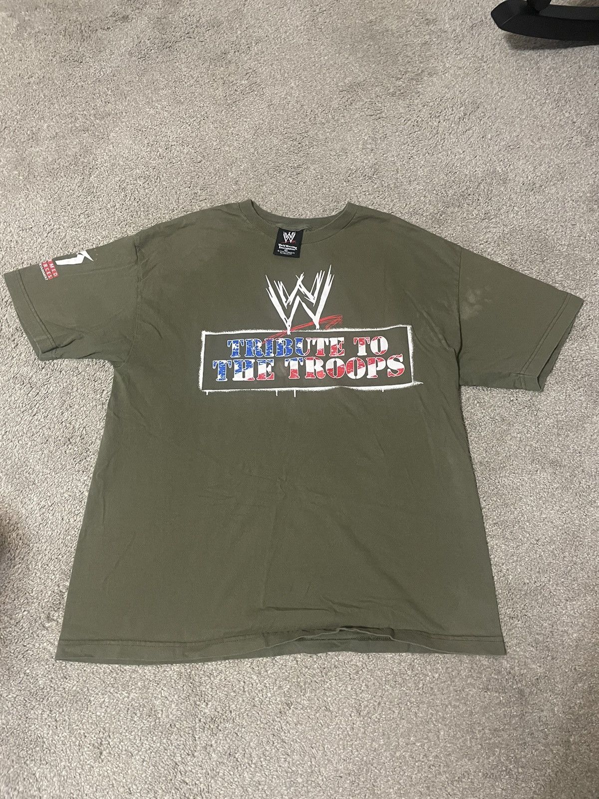 Vintage × WWE Vintage Y2K Wwe Tribute To The Troops T Shirt Mens Size XL Size US XL / EU 56 / 4 - 1 Thumbnail