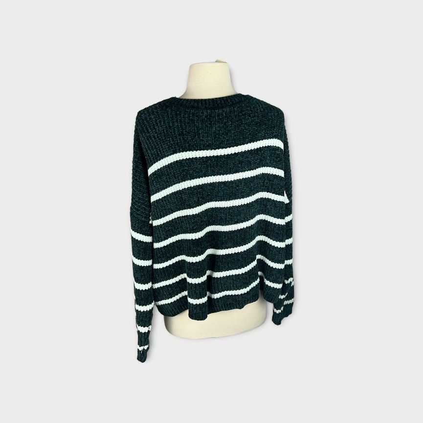 Forever 21 Forever 21 Plus | Striped Chenille Sweater | 2x Size XXL / US 16-18 / IT 52-54 - 6 Thumbnail