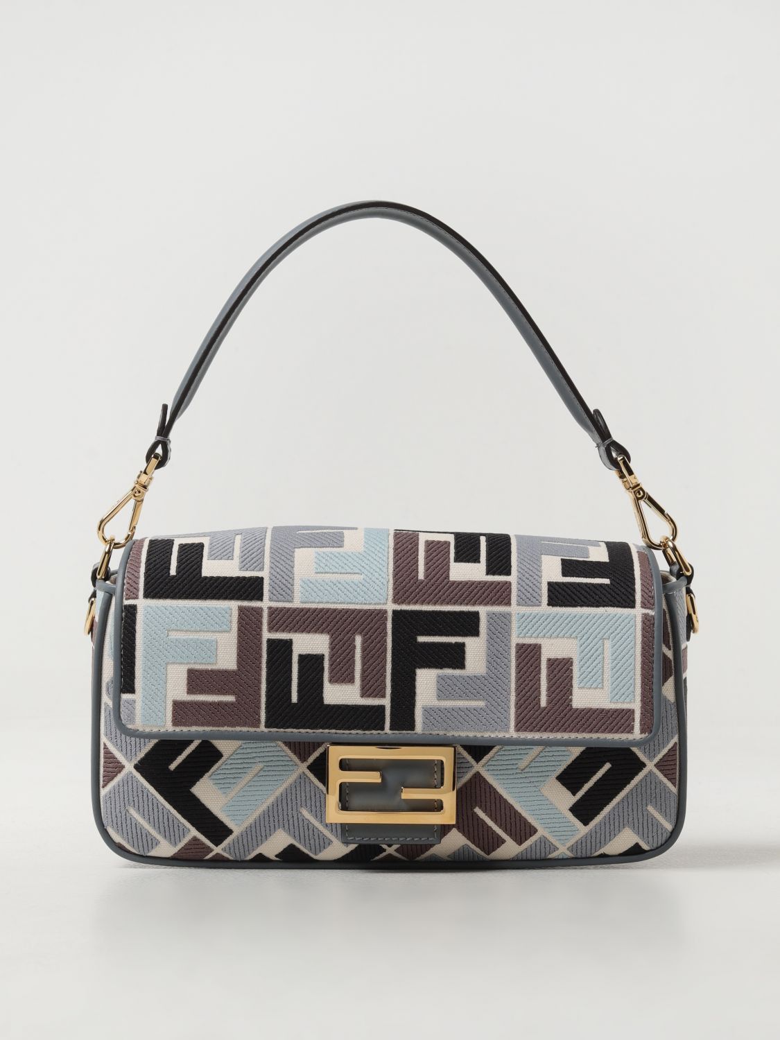 image of Fendi Shoulder Bag Woman Sky Blue, Women's