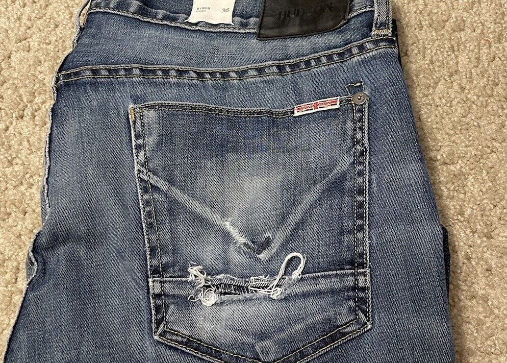 Hudson × Vintage Hudson Byron Straight Jeans Men’s Blue Medium-Dark Size US 36 / EU 52 - 19 Thumbnail