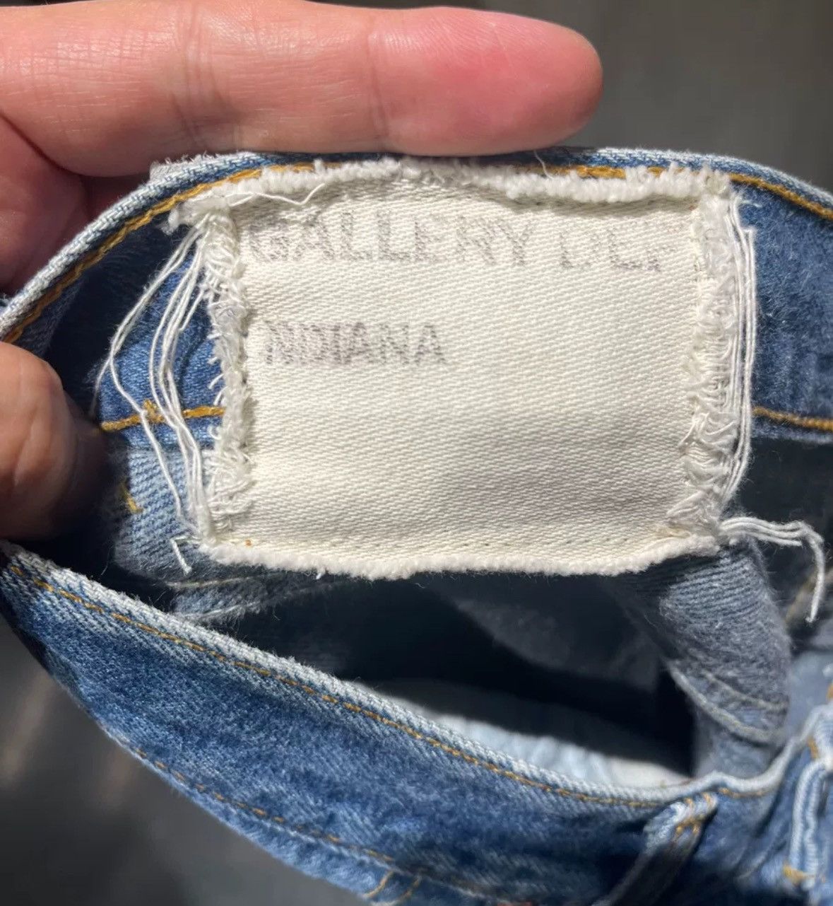 Gallery Dept Destruction of splashed ink horn jeans