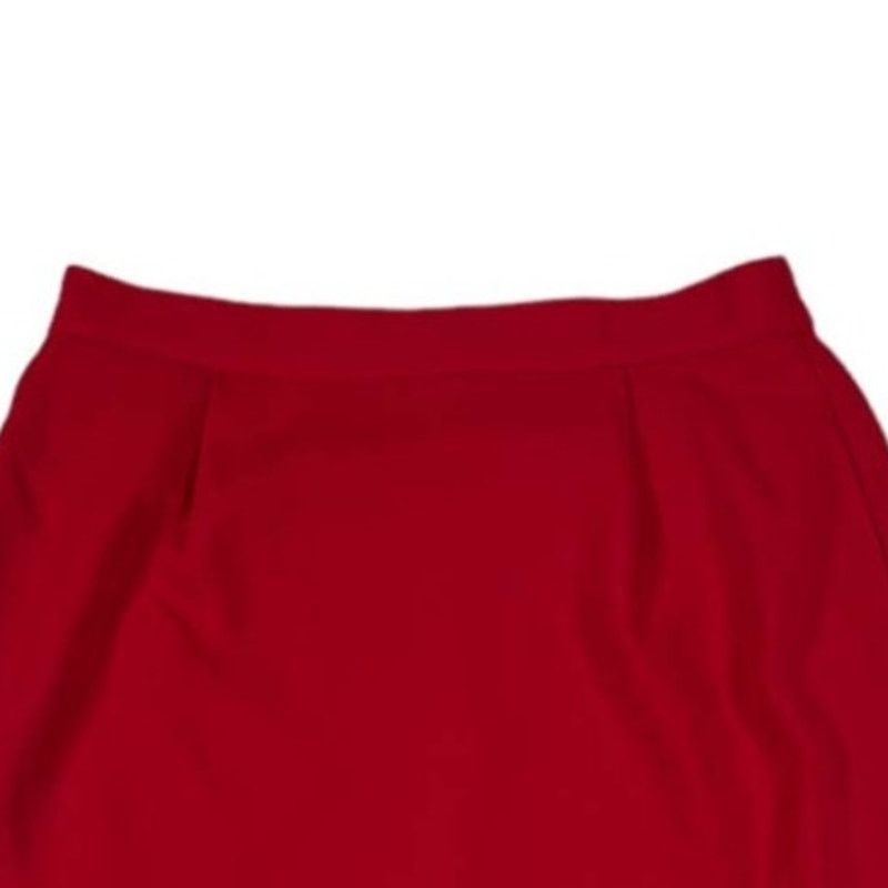 NBDN Nobrandedon Casual Corner Red Pencil Skirt | Size 10 Size 32" / US 10 / IT 46 - 3 Thumbnail