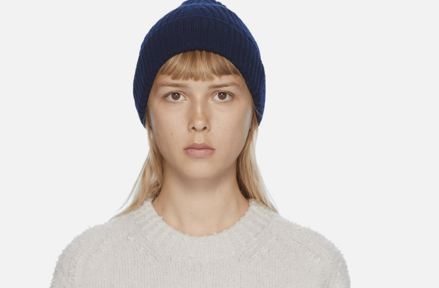image of Maison Margiela No More Drops! Navy Beanie. Small. New!, Women's