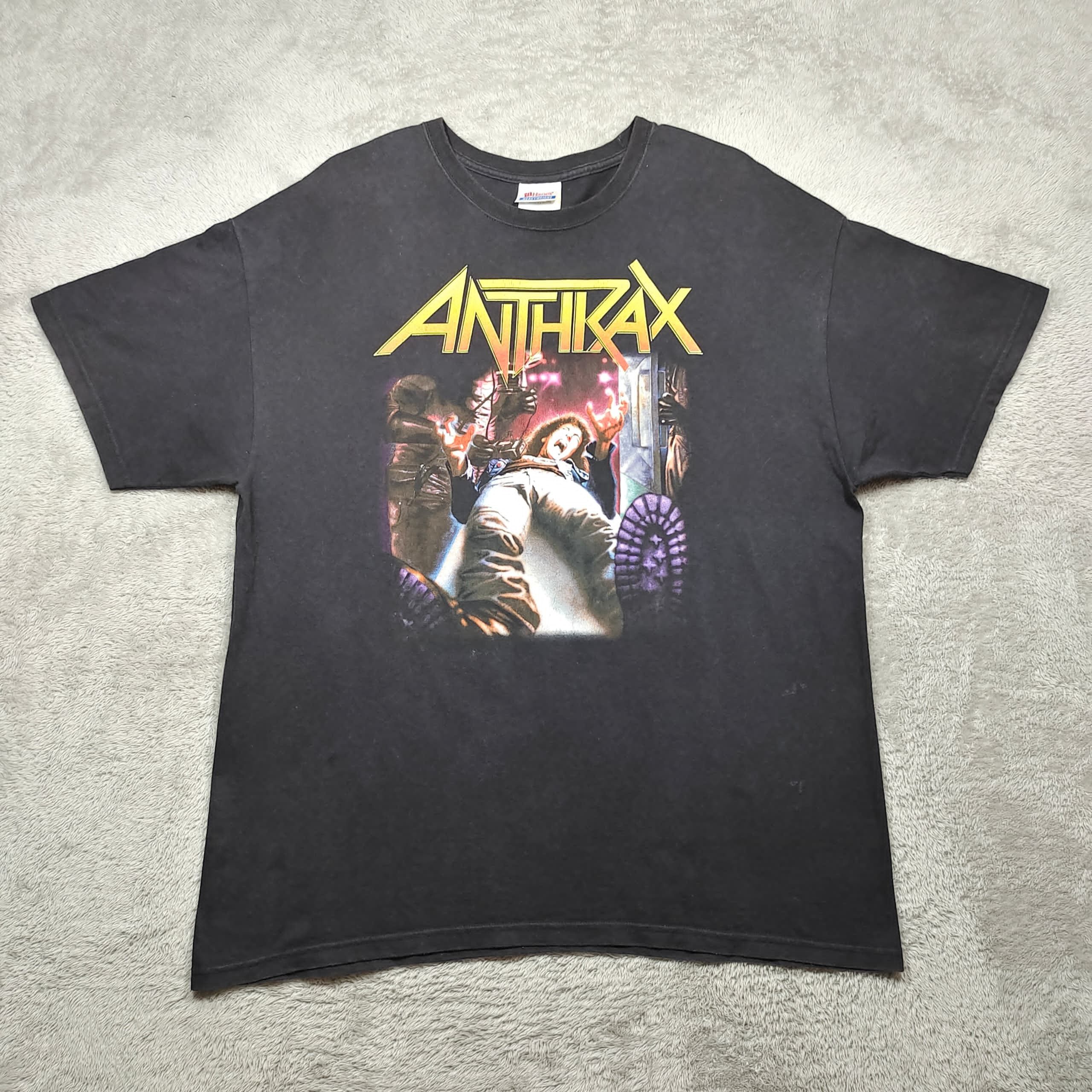Y2K ANTHRAX SPREADING THE DISEASE METAL BAND T SHIRT