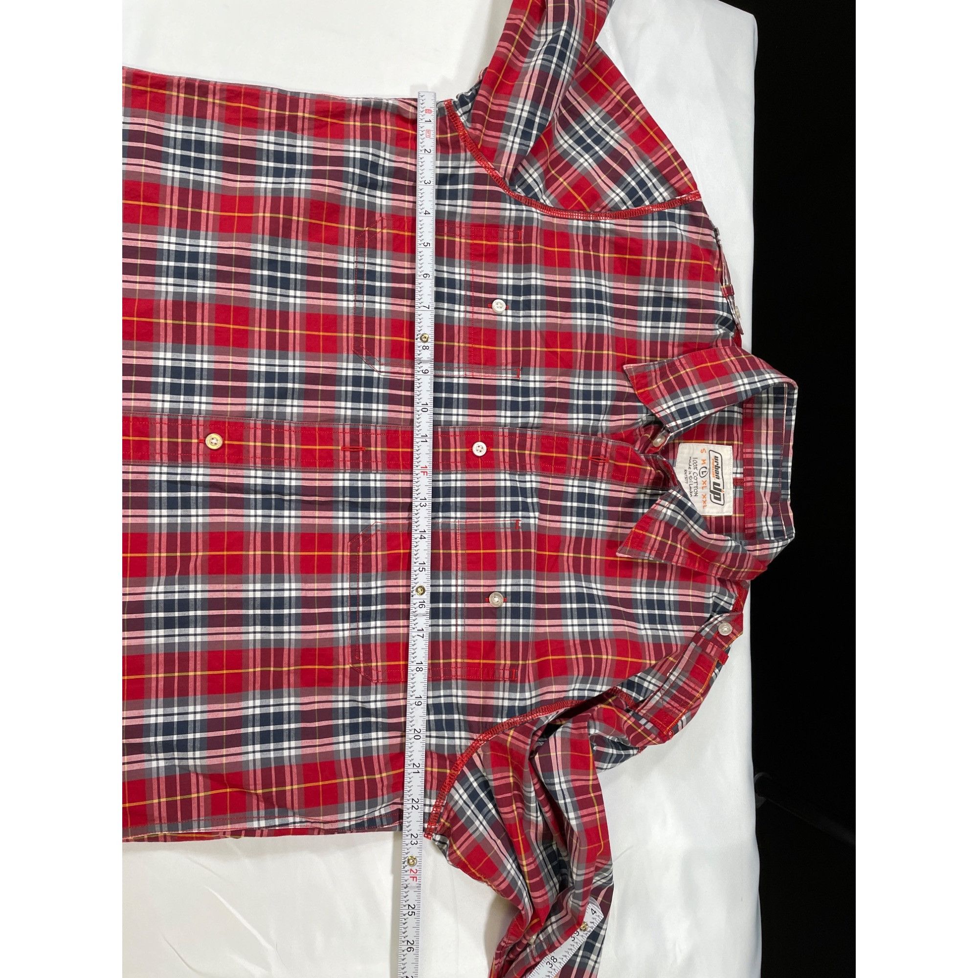 Urban Pipeline Urban pipeline SKU 7636 Red Plaid Long Sleeve Button Up Shir Size US L / EU 52-54 / 3 - 3 Thumbnail