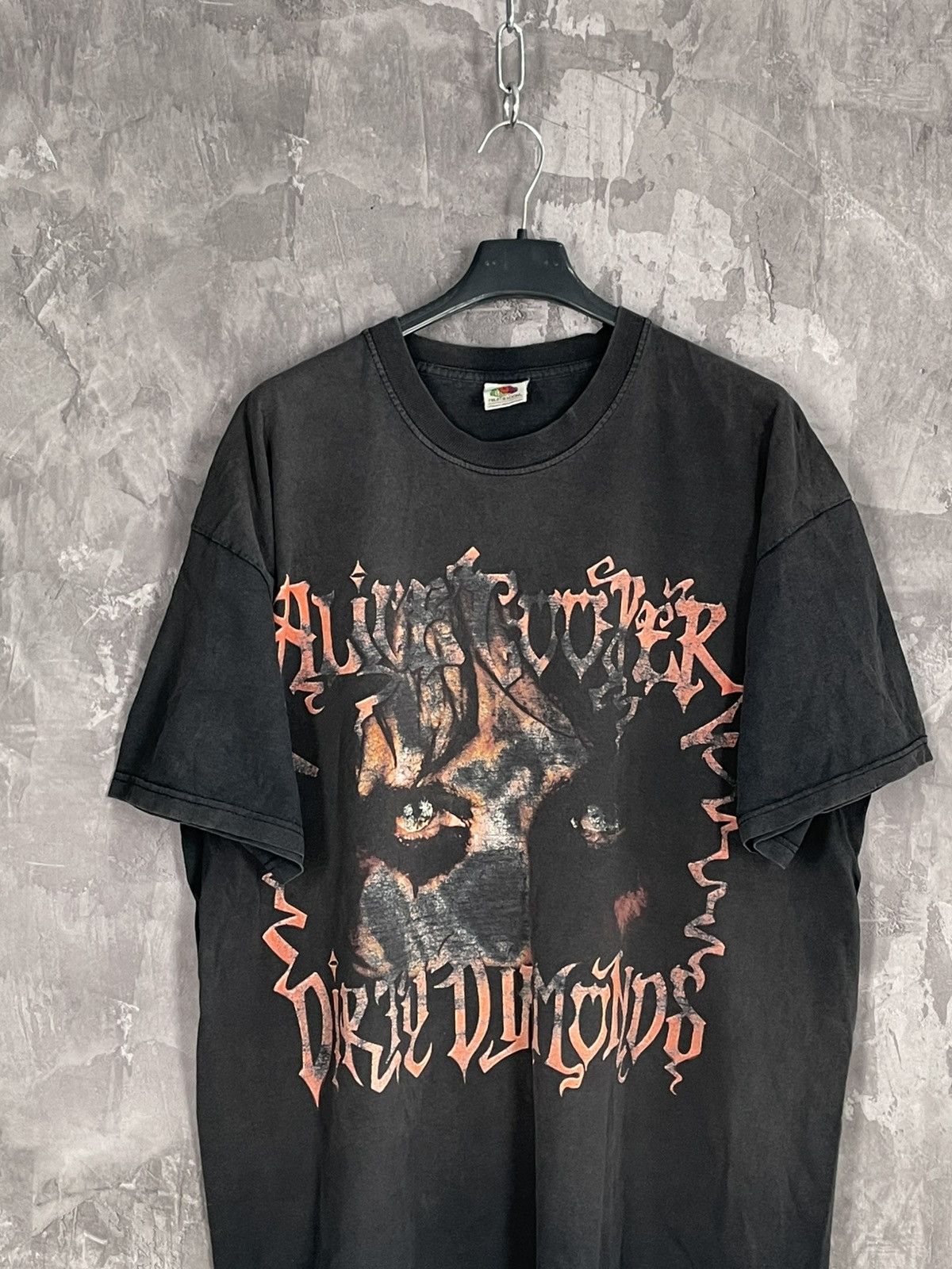 Band Tees × Vintage Alice Cooper Vintage Rock Band T-Shirt Size US XL / EU 56 / 4 - 2 Thumbnail