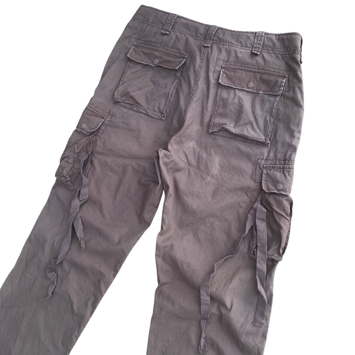 If Six Was Nine × Japanese Brand RealCrush Tactical Baggy Double Knee Bondage Cargo Pants Size US 35 - 13 Thumbnail