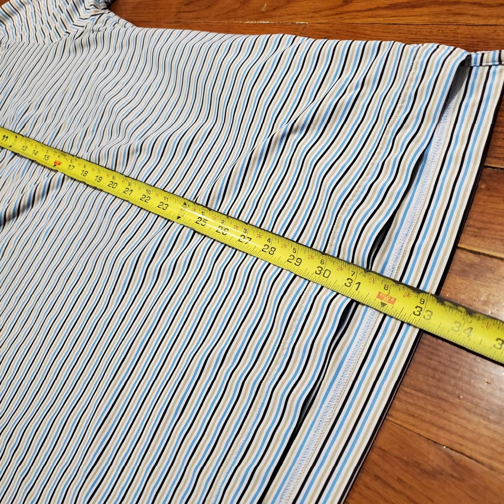 Footjoy FootJoy Polo Shirt Mens XL Striped Golf Performance Lightweight Breathable Moisture Wicking Size US XL / EU 56 / 4 - 5 Thumbnail