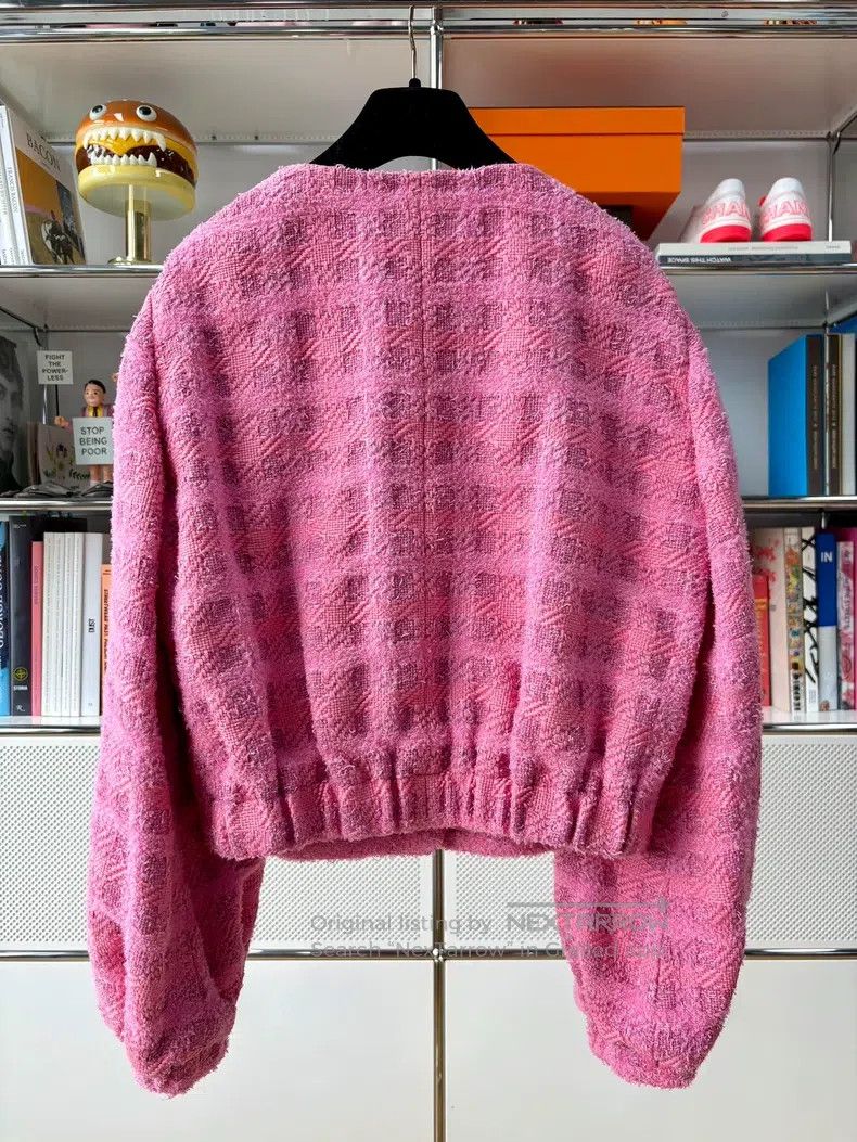 Chanel Chanel 24P pink lantern sleeve braided jacket Size S / US 4 / IT 40 - 3 Thumbnail