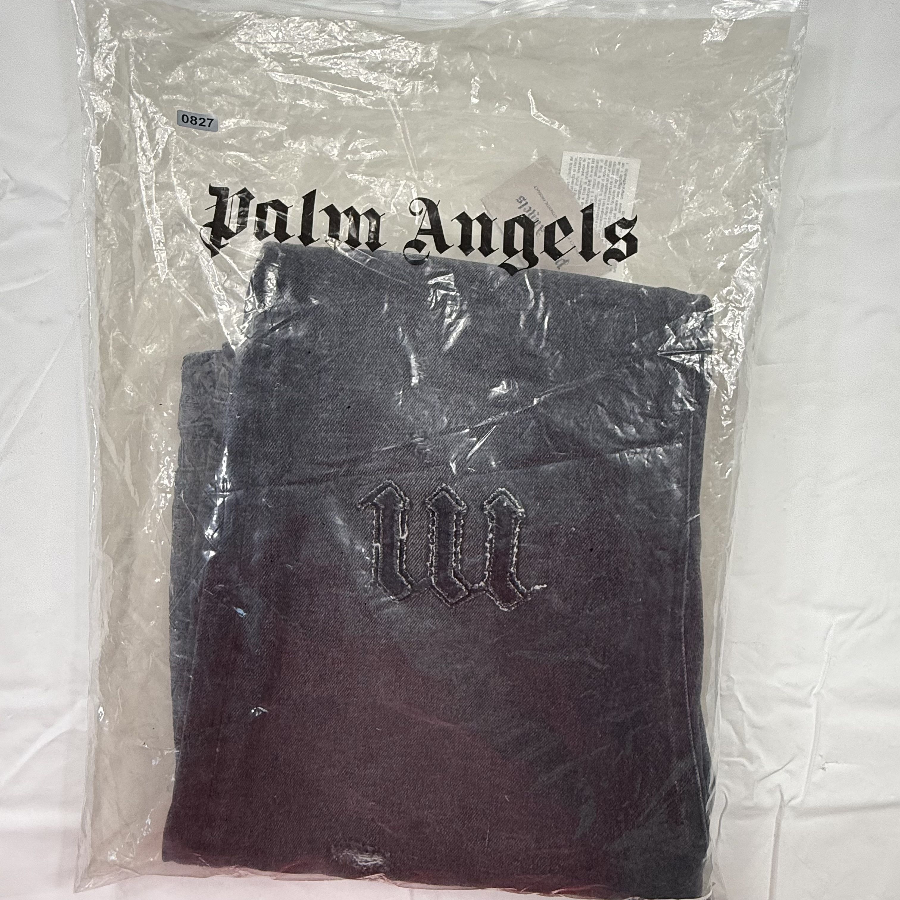 Palm Angels Palm Angels Mens Logo Patches Regular Fit Jeans Black Sz 38 Size US 38 / EU 54 - 13 Thumbnail