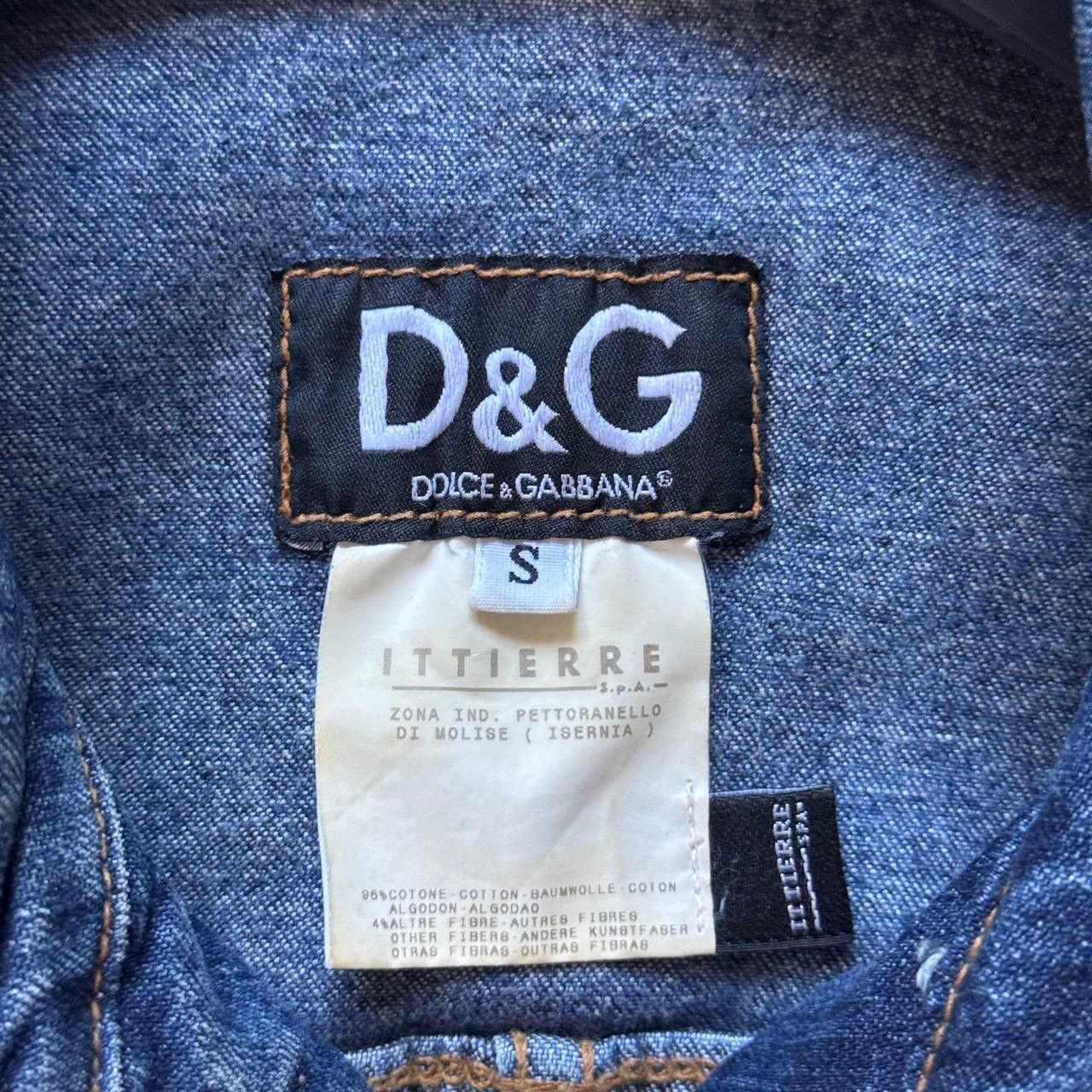 Dolce & Gabbana Dolce Gabbana Vintage Washed Retro Boho Trucker Denim Jacket Size S / US 4 / IT 40 - 8 Thumbnail