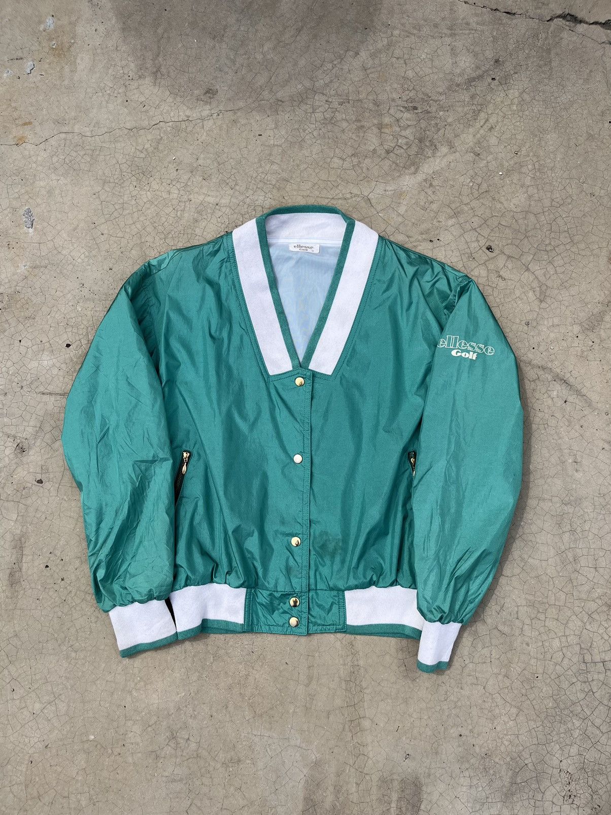 Ellesse × Vintage Vtg ellesse golf nylon cardigan jacket Size S / US 4 / IT 40 - 1 Thumbnail