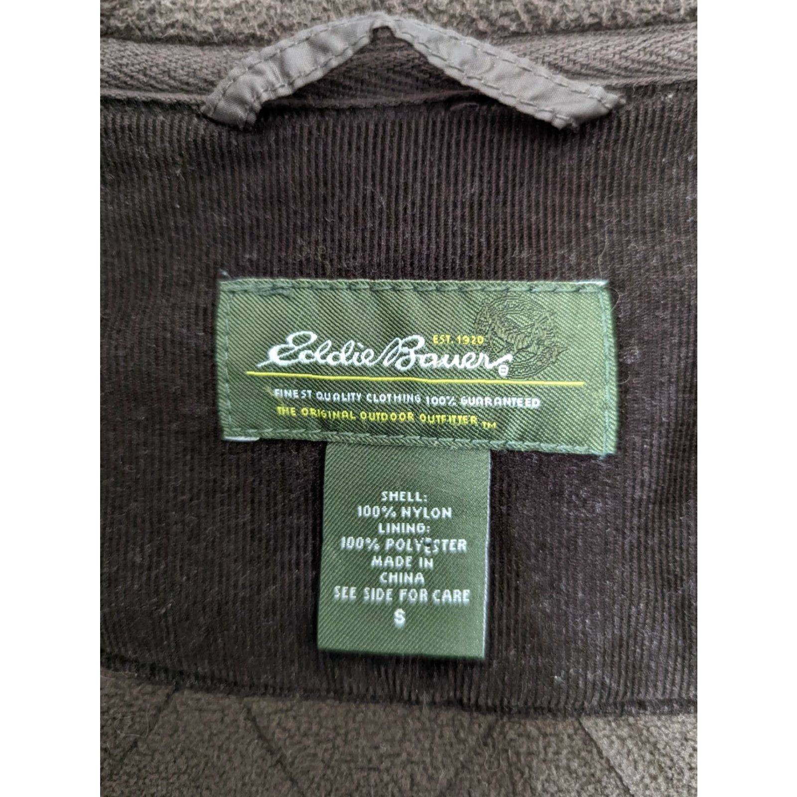 Eddie Bauer EDDIE BAUER Women's Brown Quilted Barn Jacket Coat Size S Fleece Lined Mid-Length Softshell Quilted Full Zip Pockets Mens? Size S / US 4 / IT 40 - 3 Thumbnail