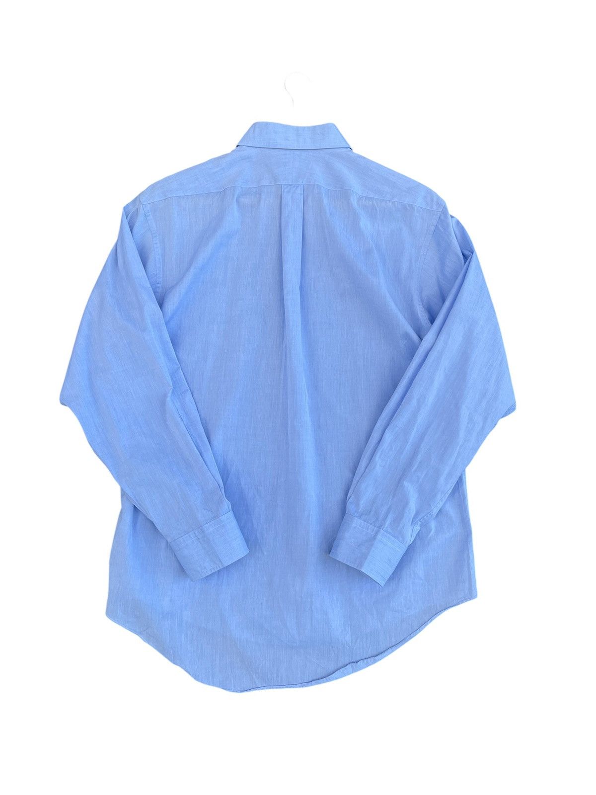 Balenciaga Vintage Balenciaga Paris Button Up Shirt Baby Blue Size US M / EU 48-50 / 2 - 7 Thumbnail