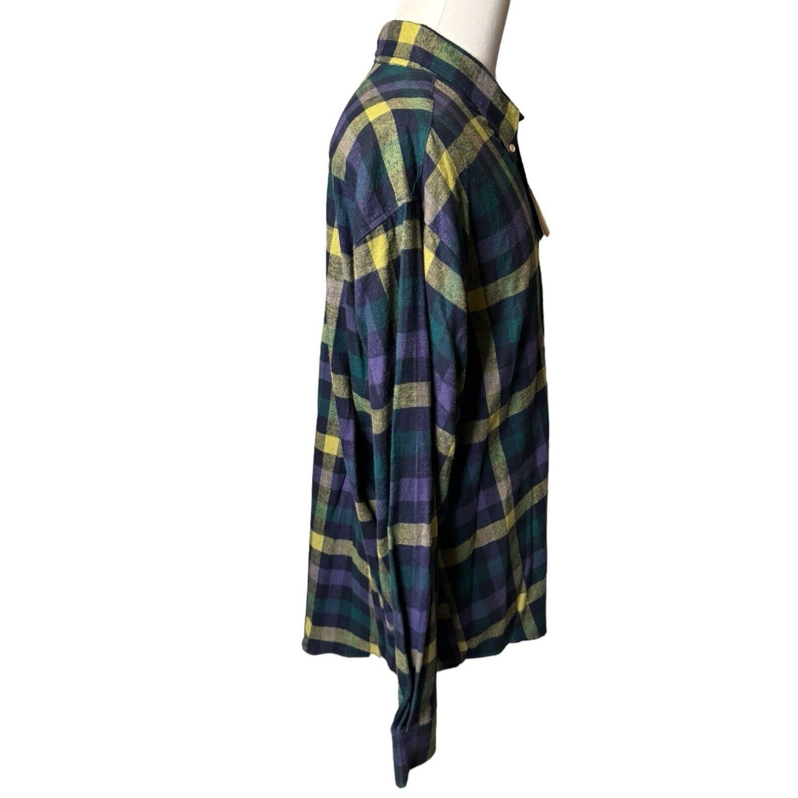 Stanley Blacker Stanley Blacker NEW Plaid Flannel Button Down Shirt Size US XXL / EU 58 / 5 - 7 Thumbnail