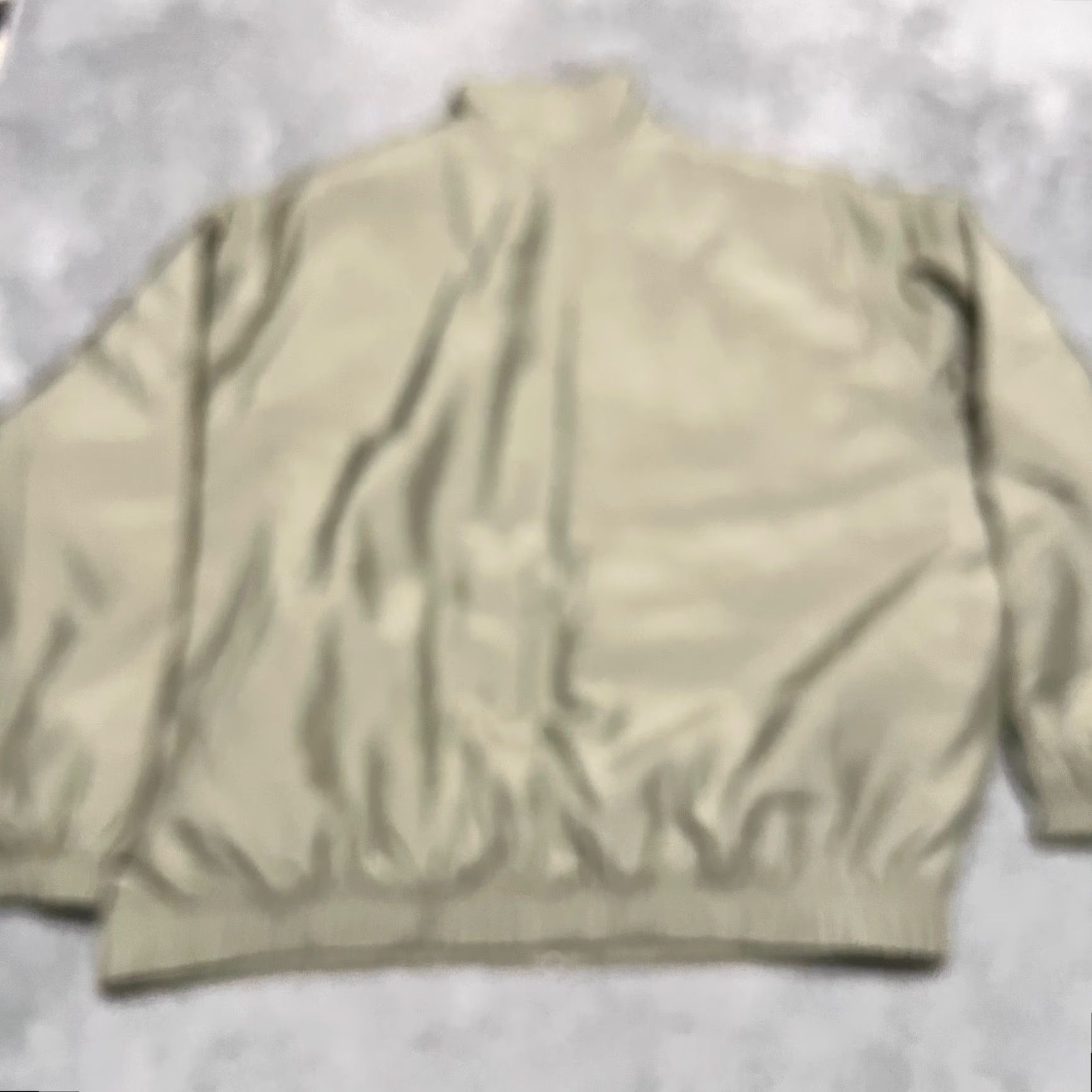 Nike Nike Lab Solo Swoosh Satin Bomber Jacket Mens XXL Tan Dn1266 Beige Windbreaker Jacket Big & Tall Size US XXL / EU 58 / 5 - 4 Thumbnail