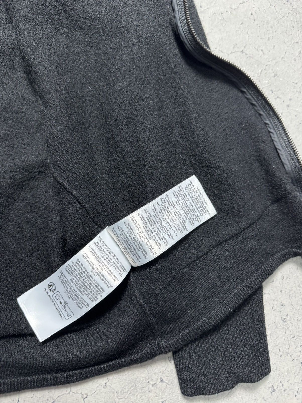 Belstaff Belstaff Women’s Wool Sweater 1/4 Zip Black Nylon Size XL Size XL / US 12-14 / IT 48-50 - 8 Thumbnail