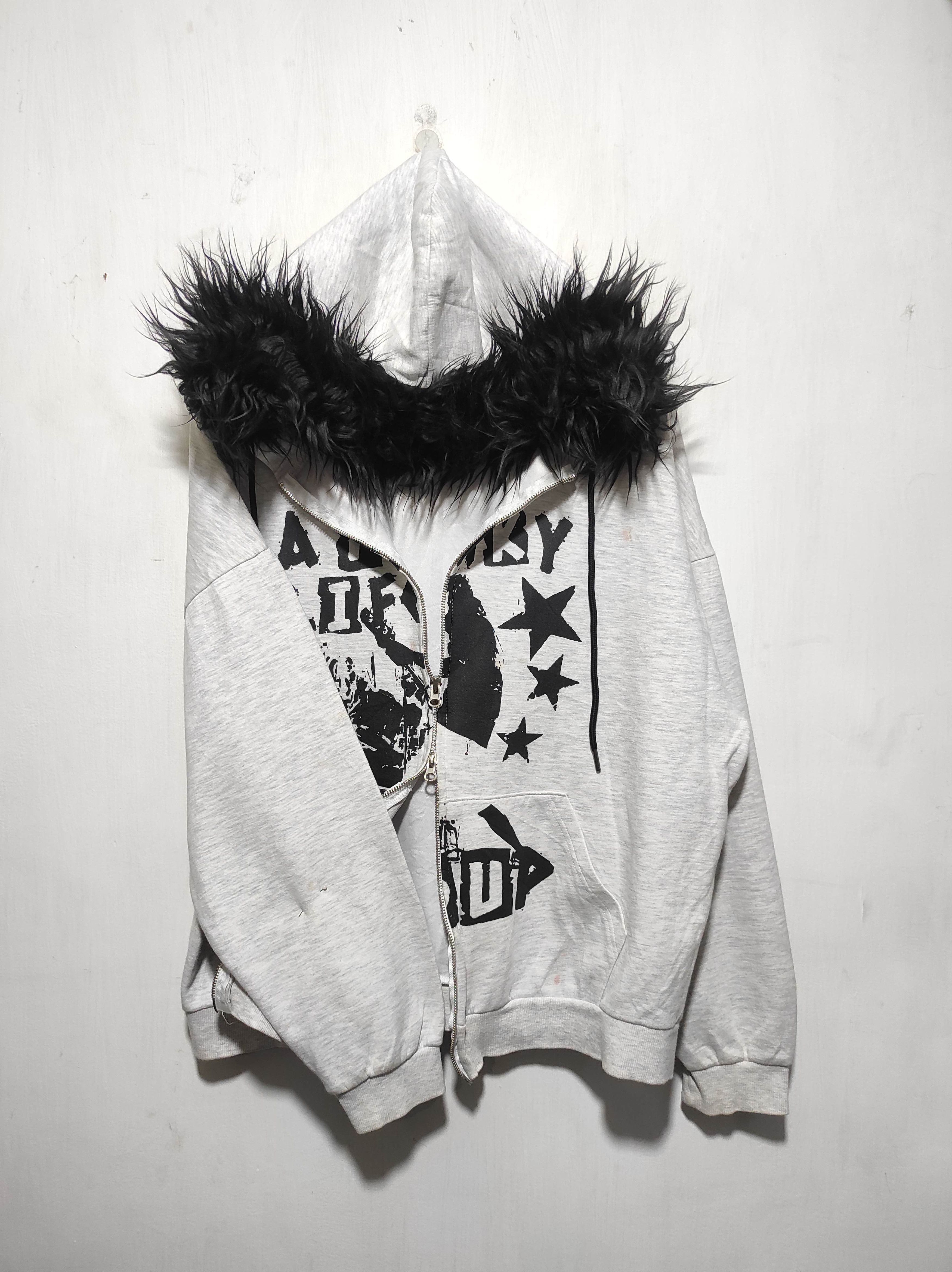 If Six Was Nine A Funky Life Group Double Zip Fur Hoodie i6w9 Lgb Style Size US L / EU 52-54 / 3 - 12 Thumbnail