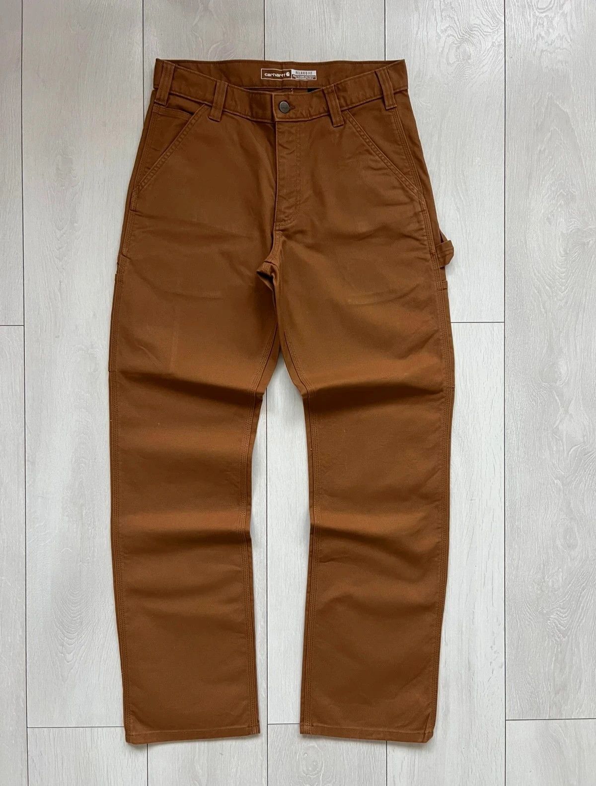 Carhartt Carhartt carpenter duck utility work pant vintage baggy -L Size US 31 - 4 Thumbnail