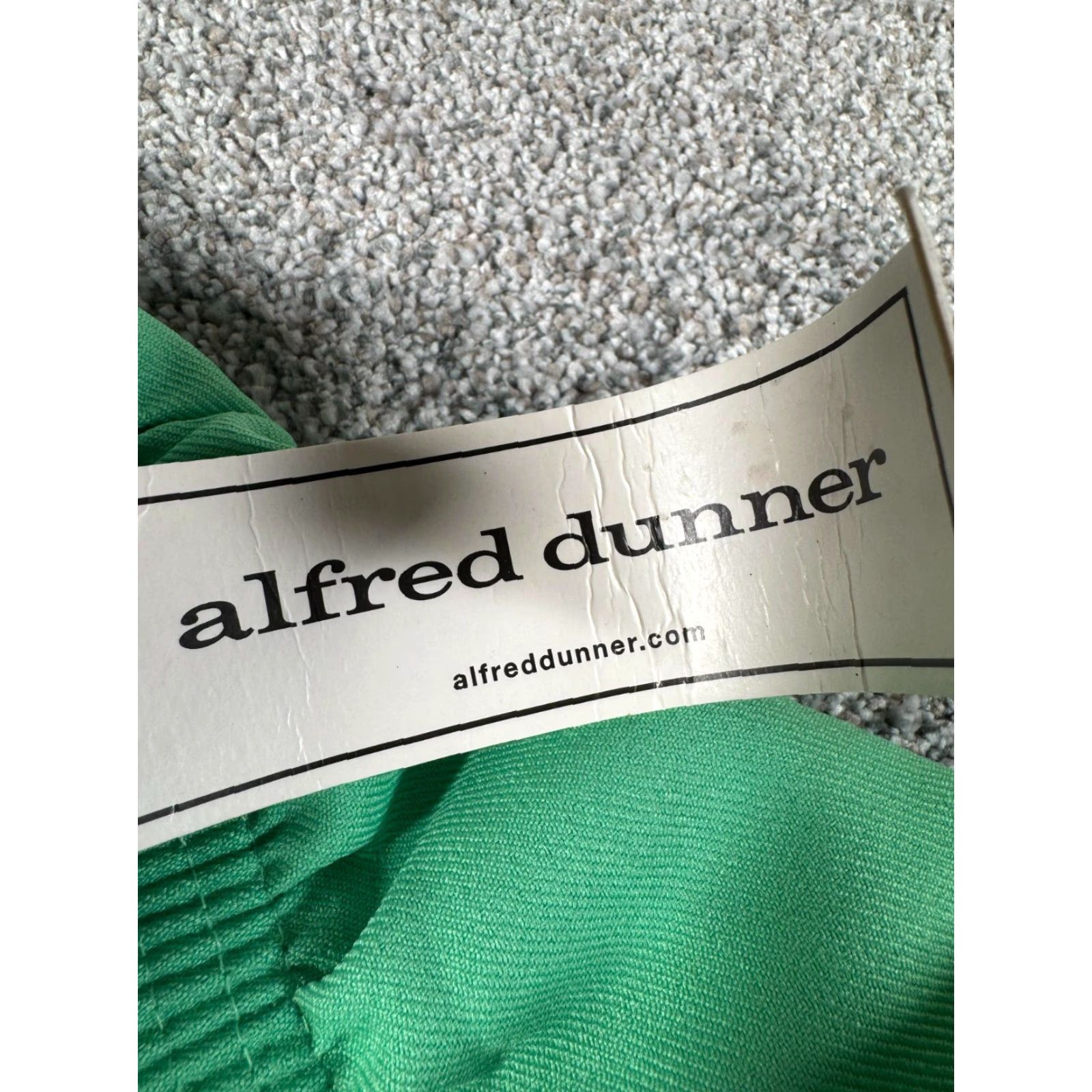 Vintage Alfred Dunner Pants 16 Office Spring High Waisted Wide Leg Comfortable Elastic Size 38" / US 16 / IT 52 - 3 Thumbnail