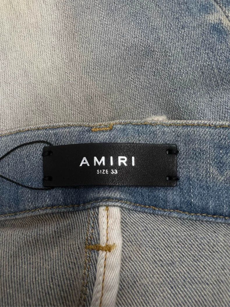 Amiri Amiri embroidered logo jeans Size US 33 - 4 Thumbnail