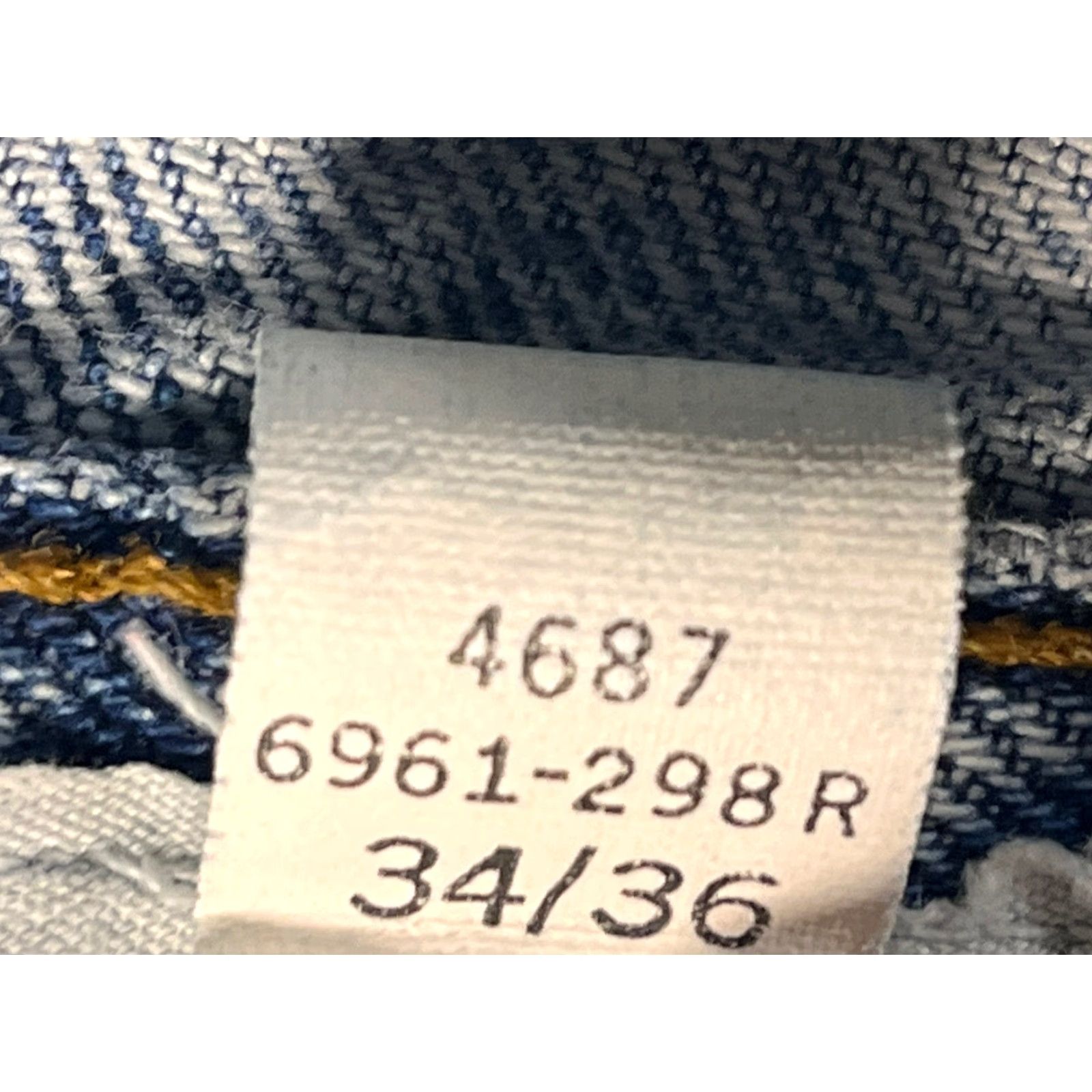 J.Crew VINTAGE J.CREW OARSman Label Jeans 34x36 Blue Men's Button Fly Thrashed 90s Mens Size US 34 / EU 50 - 4 Thumbnail