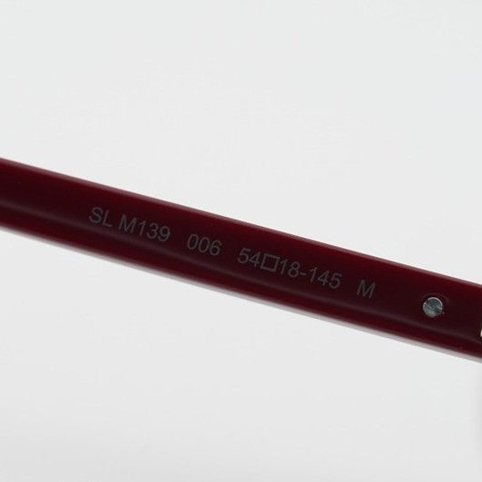 Gucci Saint Laurent SL M139 006 Square Eyeglasses Dark Red 54mm Size ONE SIZE - 11 Thumbnail