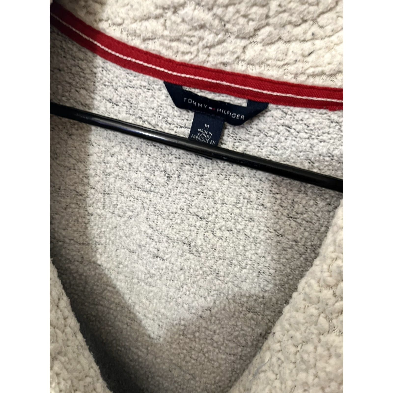 Tommy Hilfiger Tommy Hilfiger Hoodie Women Medium Gray Fleece Lined Shawl Collar Full Zip Adult M Sweatshirt Size M / US 6-8 / IT 42-44 - 3 Thumbnail