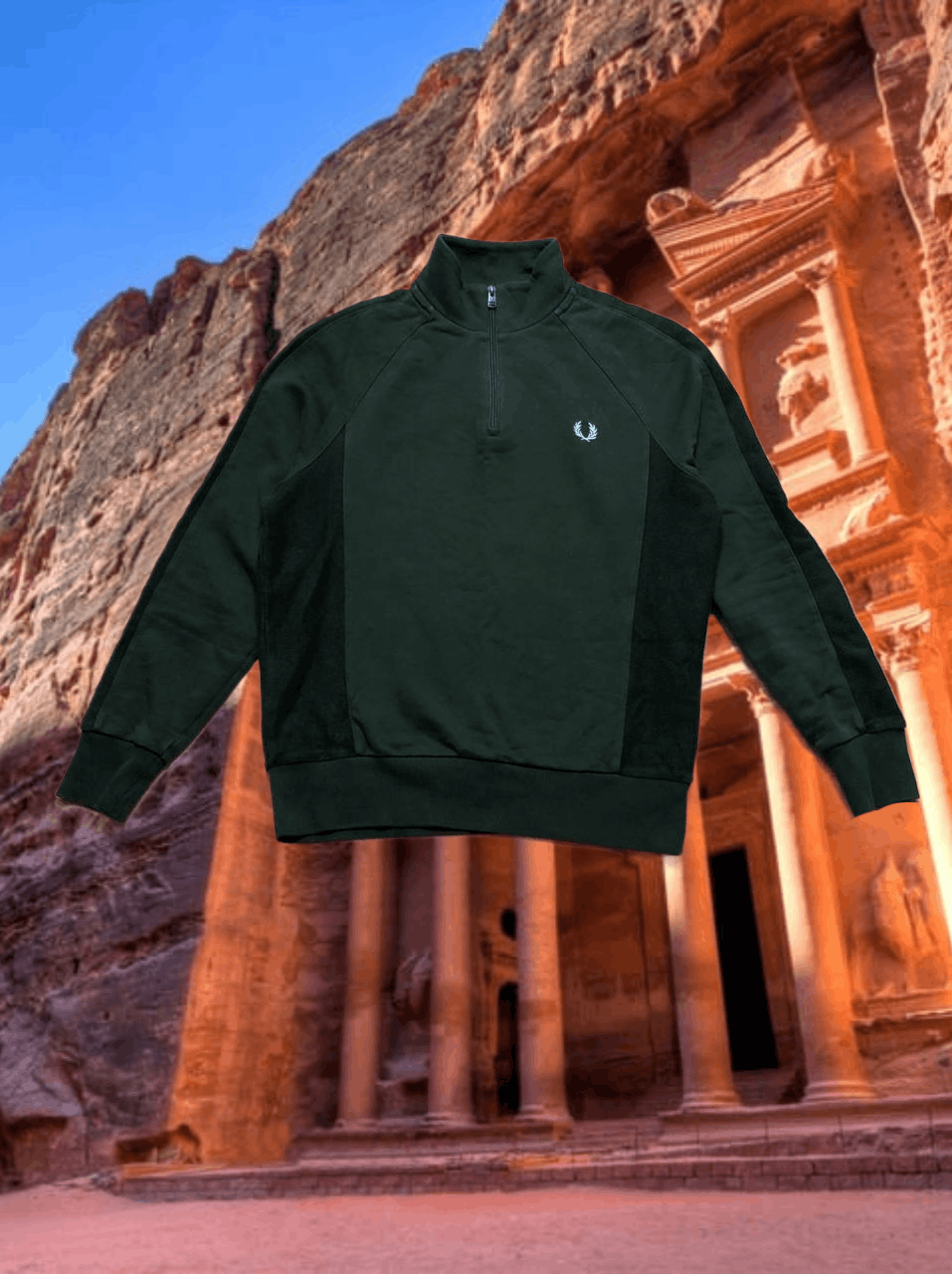 Fred Perry Y2K green Sweatshirt vintage Fred Perry size M streetwear Size US M / EU 48-50 / 2 - 1 Thumbnail