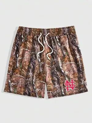 Jean Maijima x Mirei Camo Punk Y2K Drip shorts Size US 34 / EU 50 - 2 Thumbnail