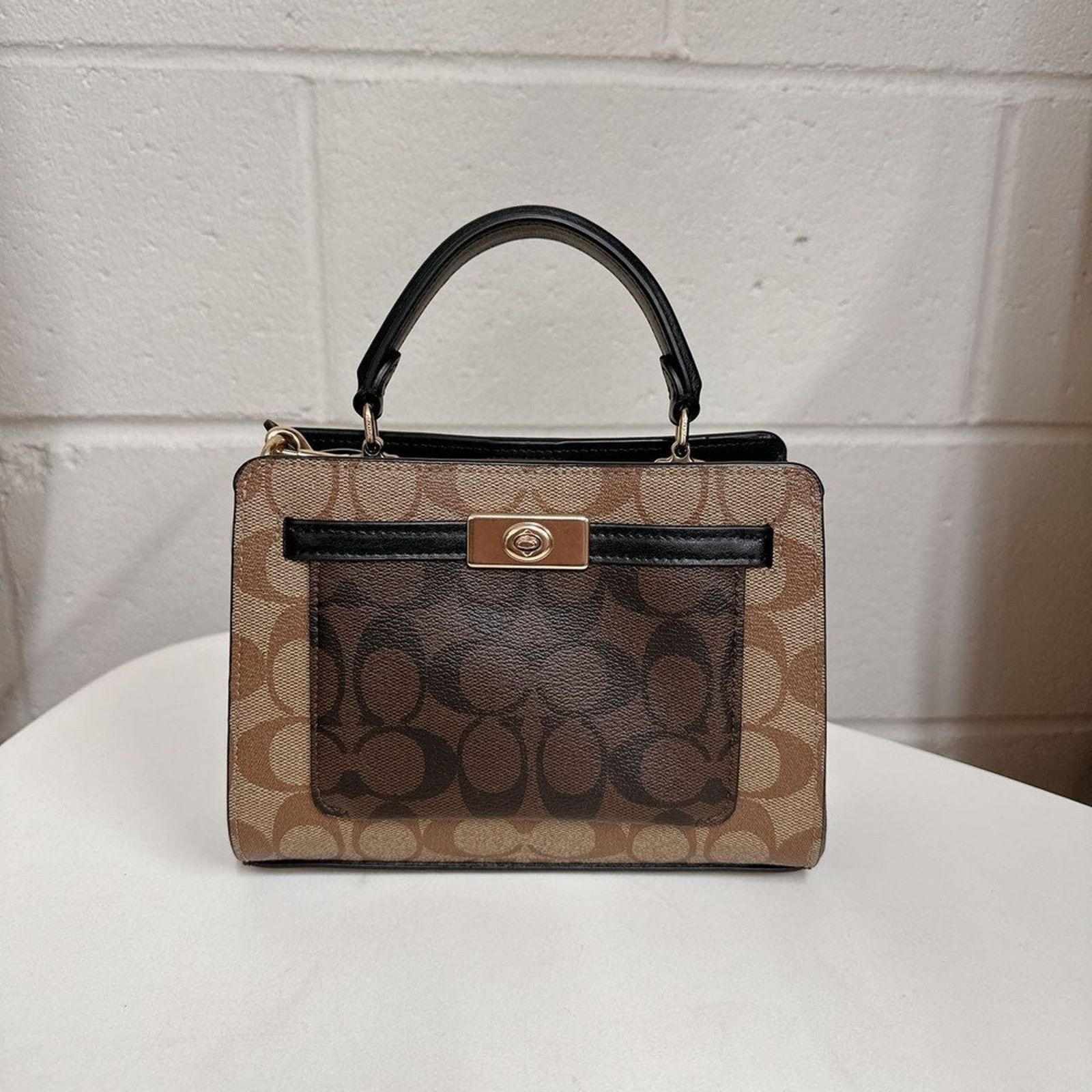 Coach Coach C8688 Mini Lane Top Handle In Blocked Signature Canvas Size ONE SIZE - 2 Thumbnail