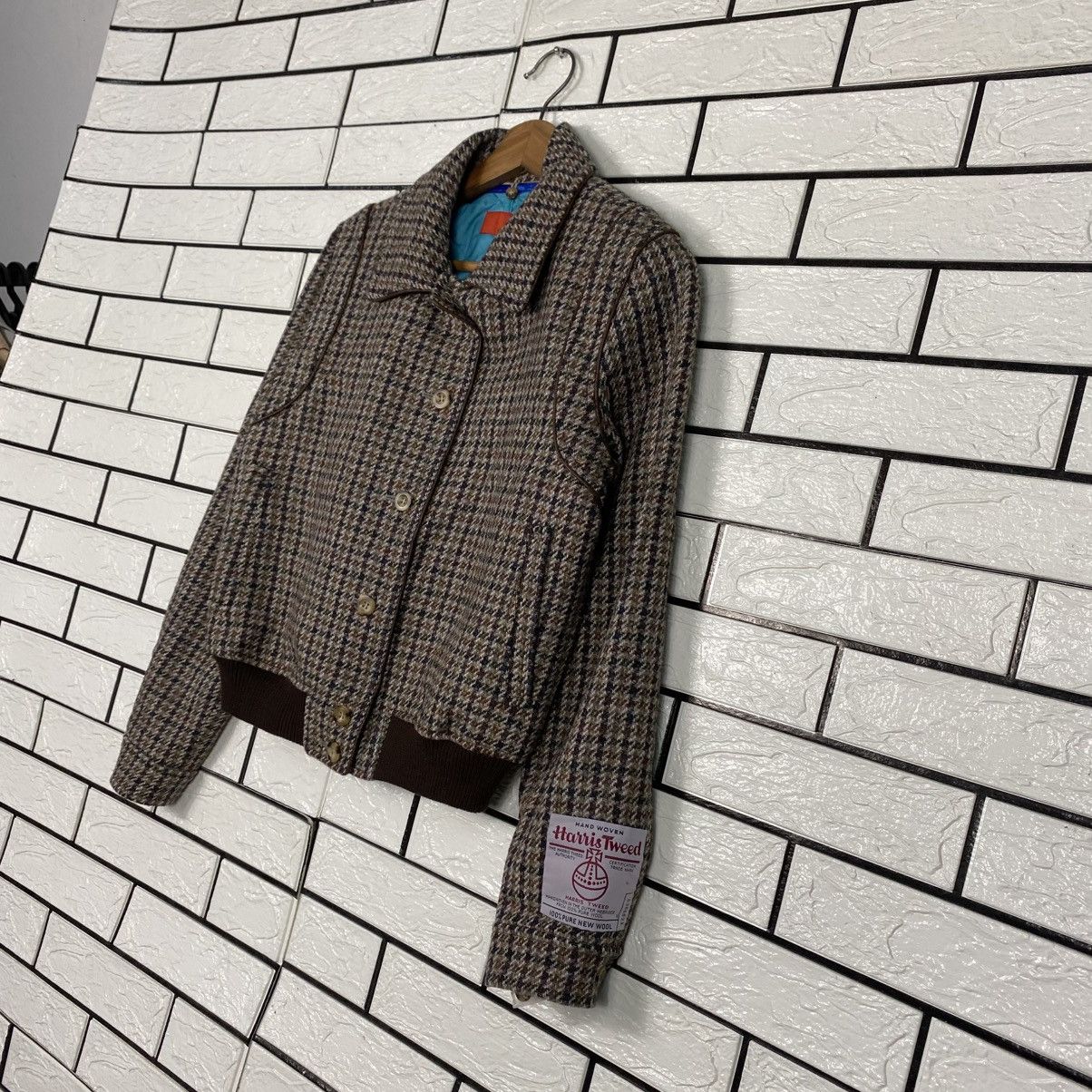 Harris Tweed 📌Vintage Wool Bomber Jacket Harris Tweed Tartan Design Size US M / EU 48-50 / 2 - 3 Thumbnail