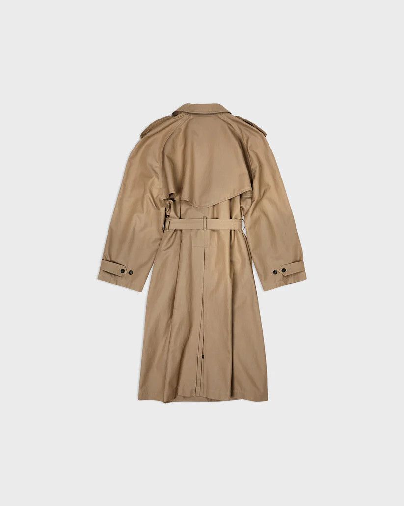 Balenciaga oc11z0825 Oversized Trench Coat in Beige Size L / US 10 / IT 46 - 2 Thumbnail