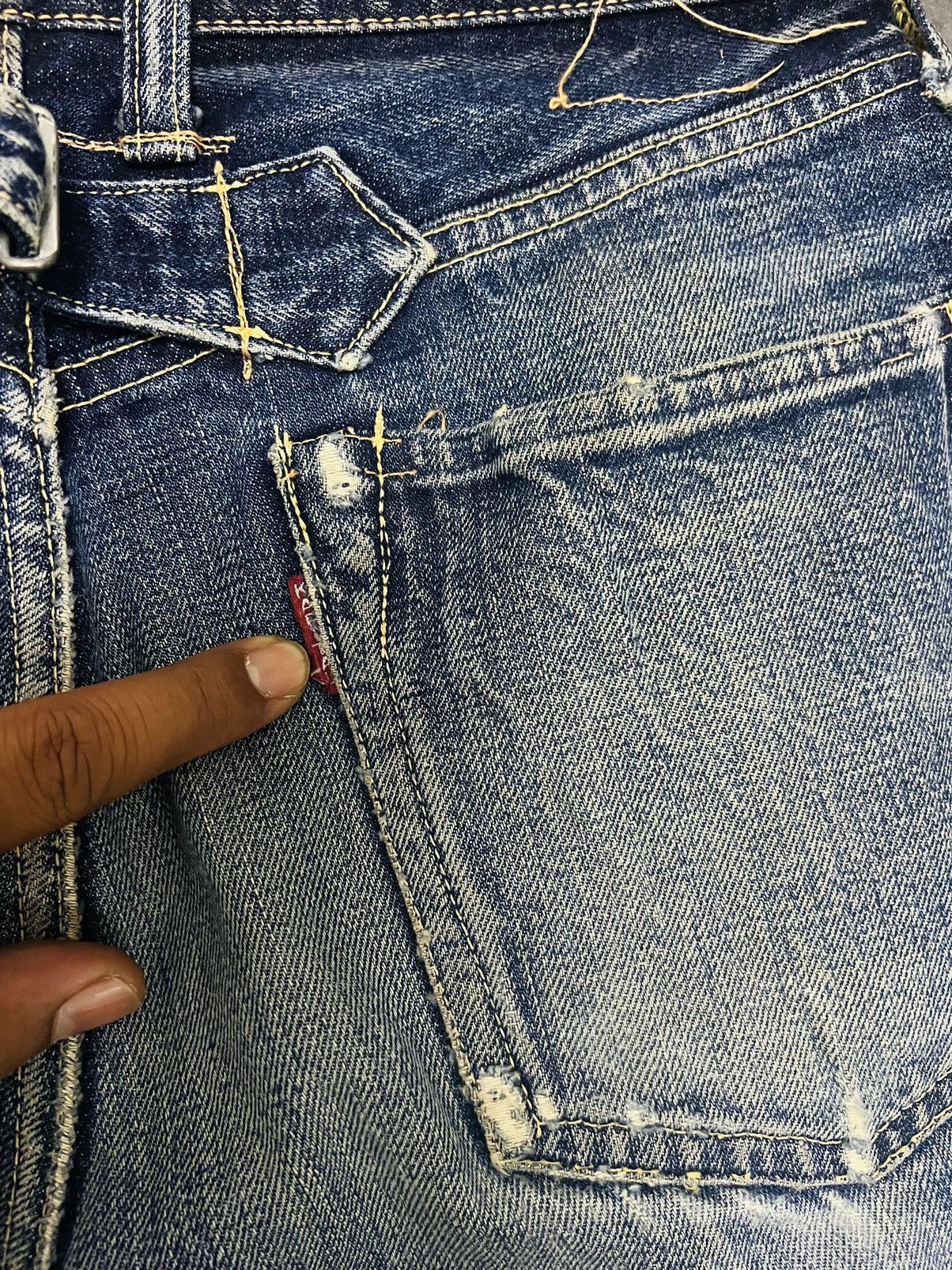 Kapital Kapital Kiro Hirata Crash Selvedge Jeans Denim Short Size US 29 - 20 Thumbnail