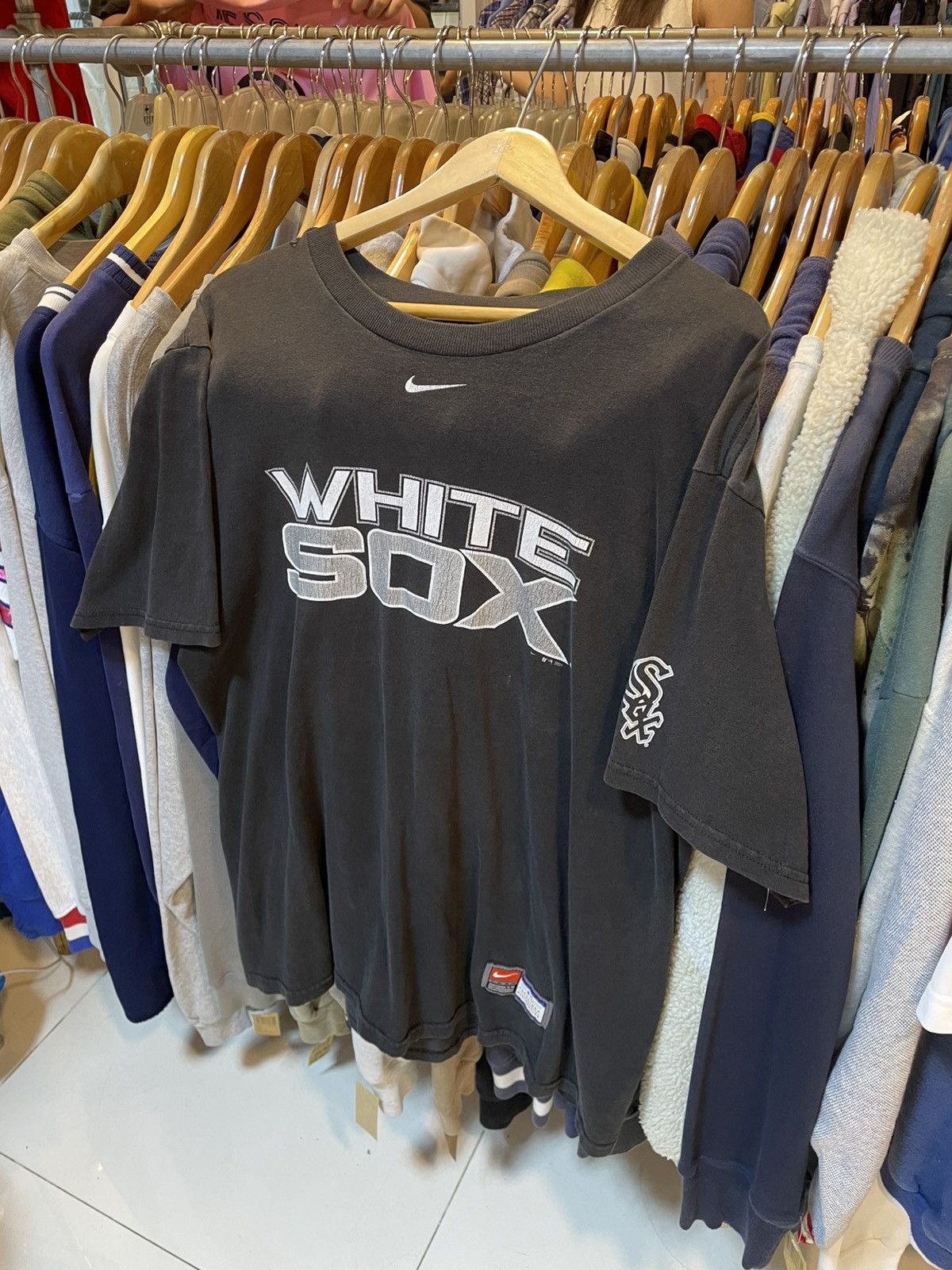 Nike Vintage Nike Team White Sox 90s Tee Size US M / EU 48-50 / 2 - 1 Thumbnail