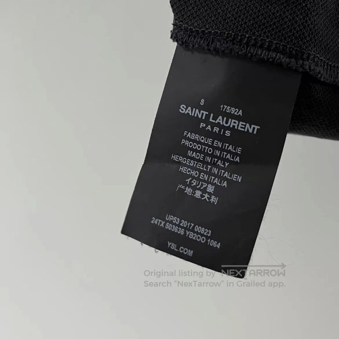 Saint Laurent Paris Saint Laurent Paris Logo Patch Polo. Size US S / EU 44-46 / 1 - 6 Thumbnail
